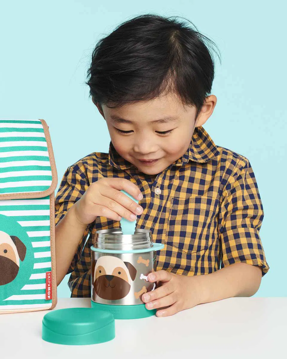 Paslanmaz Çelik Mama Saklama Termosu Seti - Köpek