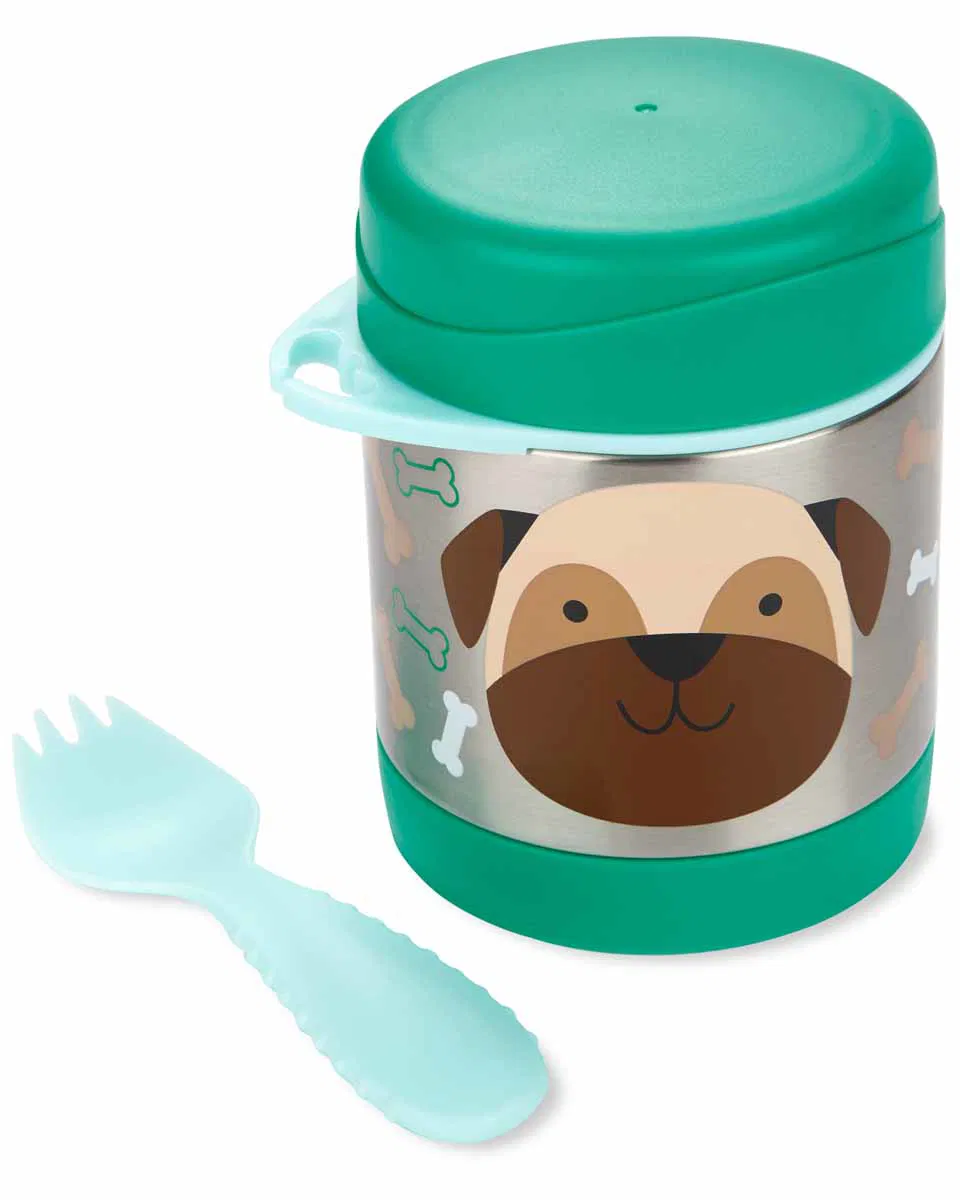 Paslanmaz Çelik Mama Saklama Termosu Seti - Köpek