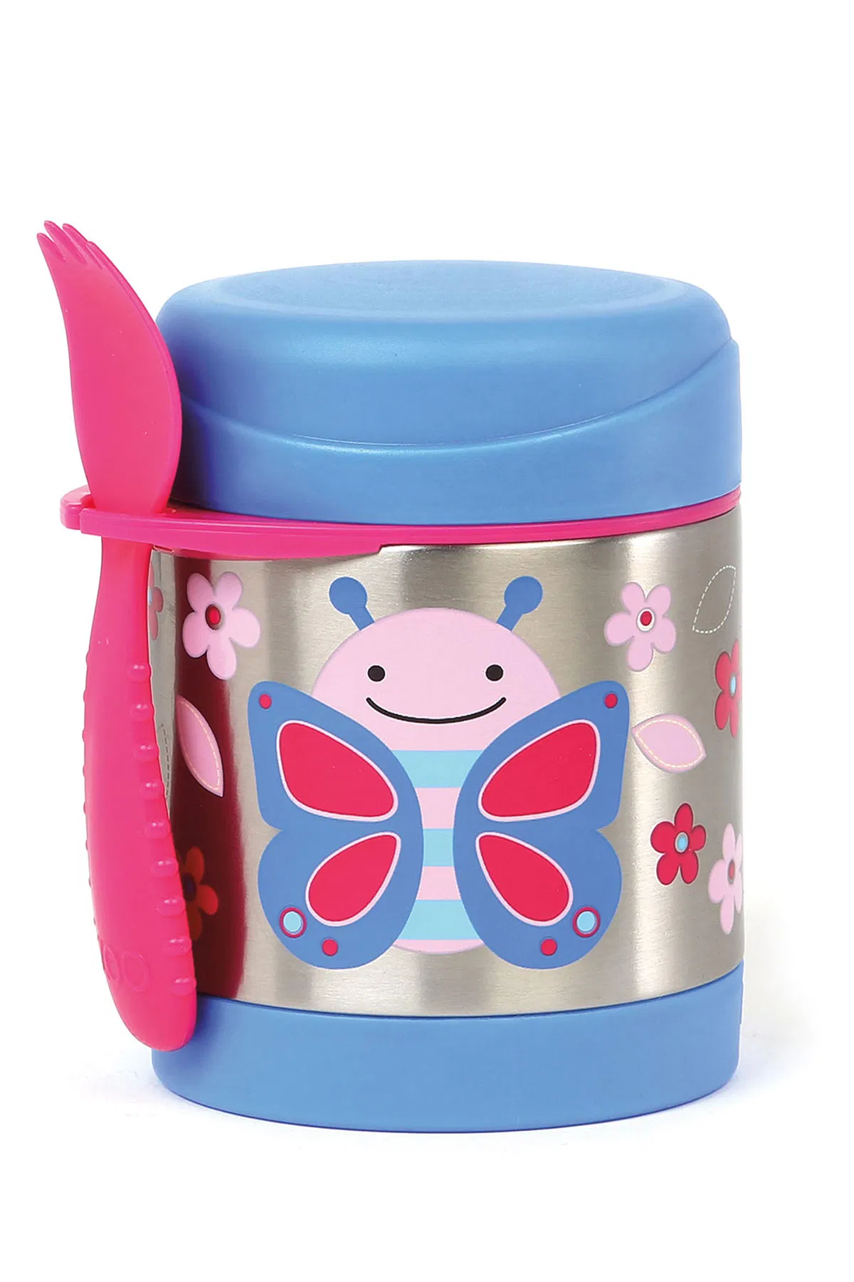 Paslanmaz Çelik Mama Saklama Termosu - Kelebek