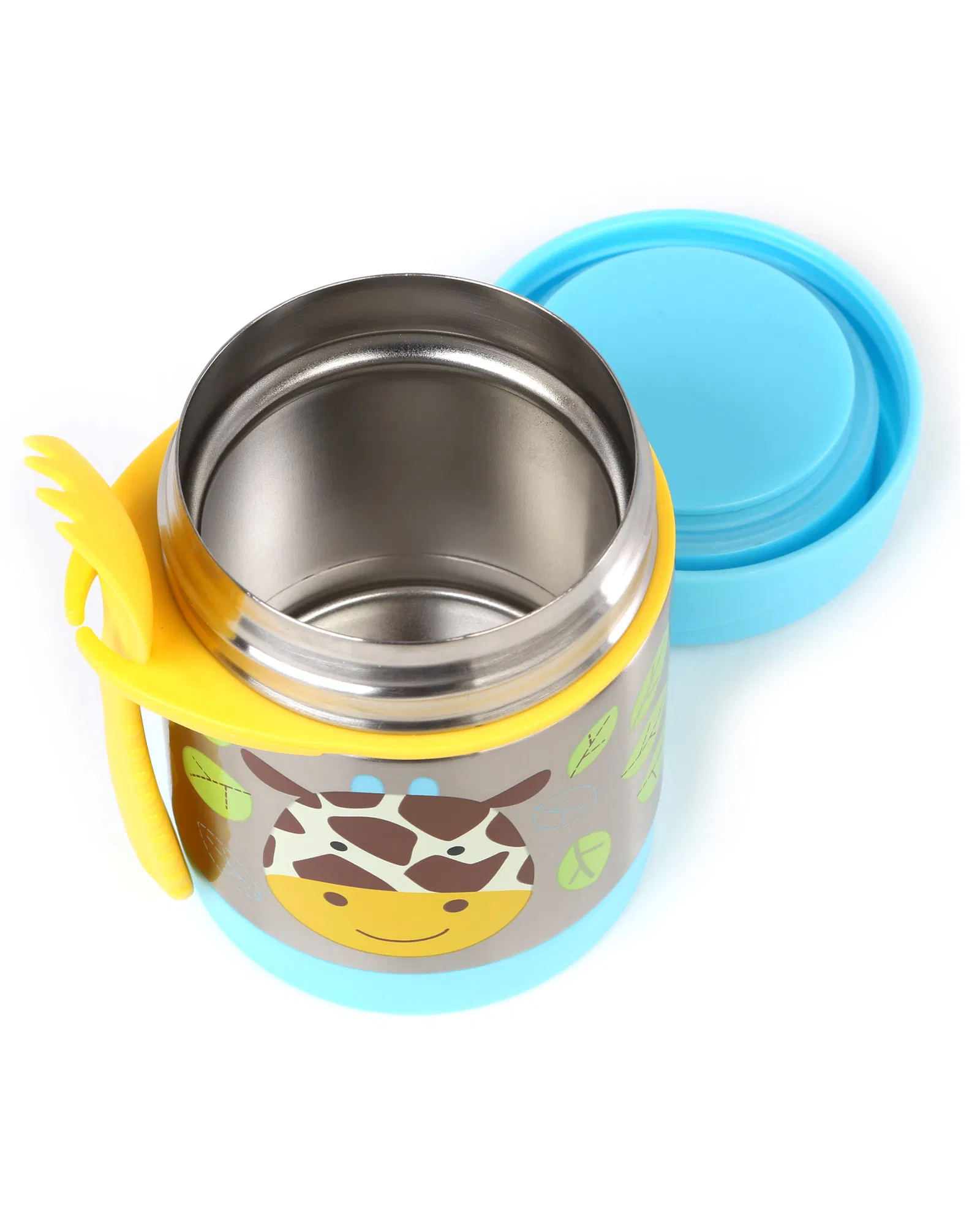 Paslanmaz Çelik Mama Saklama Termosu Seti - Zürafa