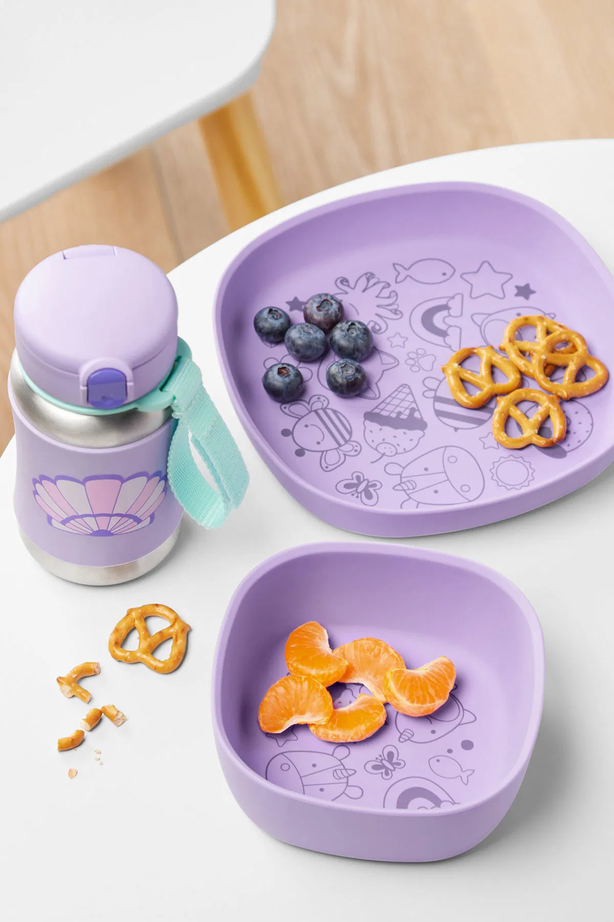 Spark Style Pipetli Paslanmaz Çelik Suluk - Deniz Kabuğu