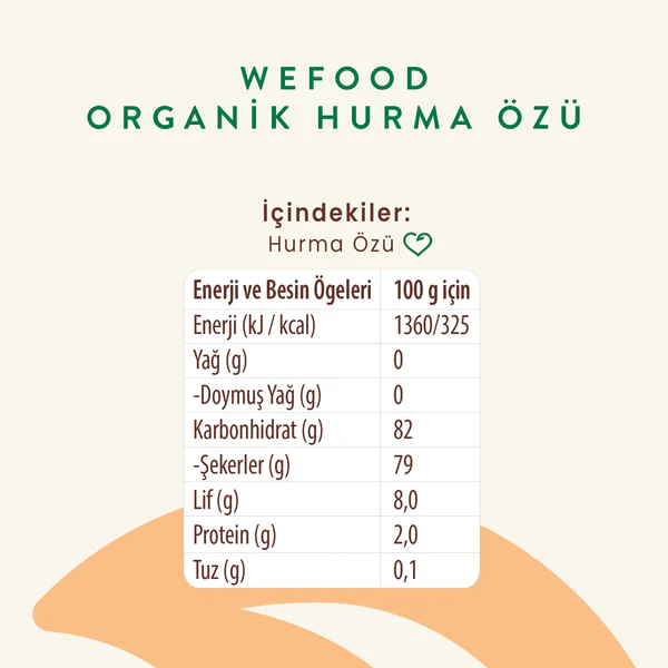 Wefood Hurma Özü 640 gr (Soğuk Sıkım)