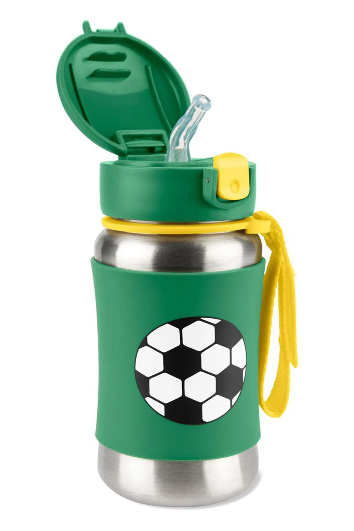 Paslanmaz Çelik Pipetli Suluk Futbol