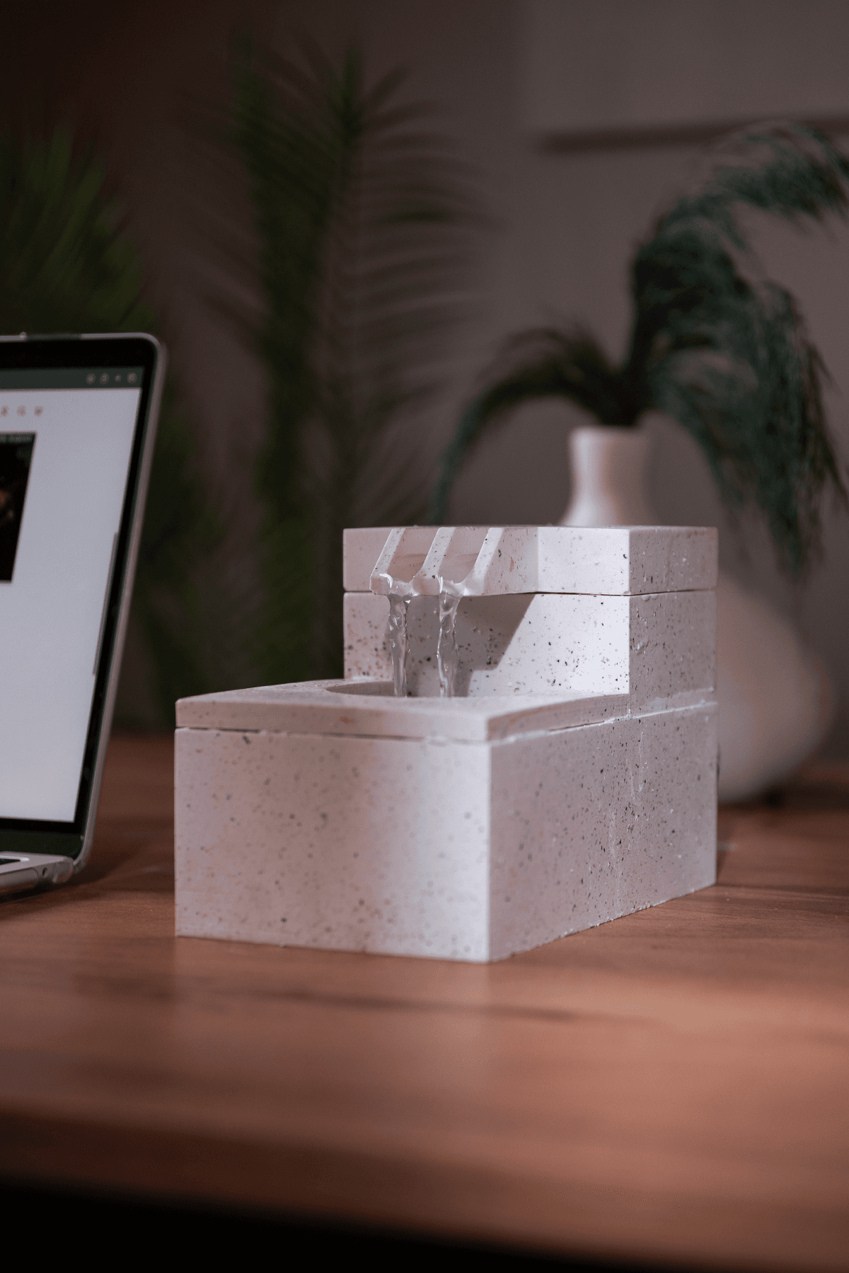 "AKIS" Desktop Concrete Decorative  Waterfall