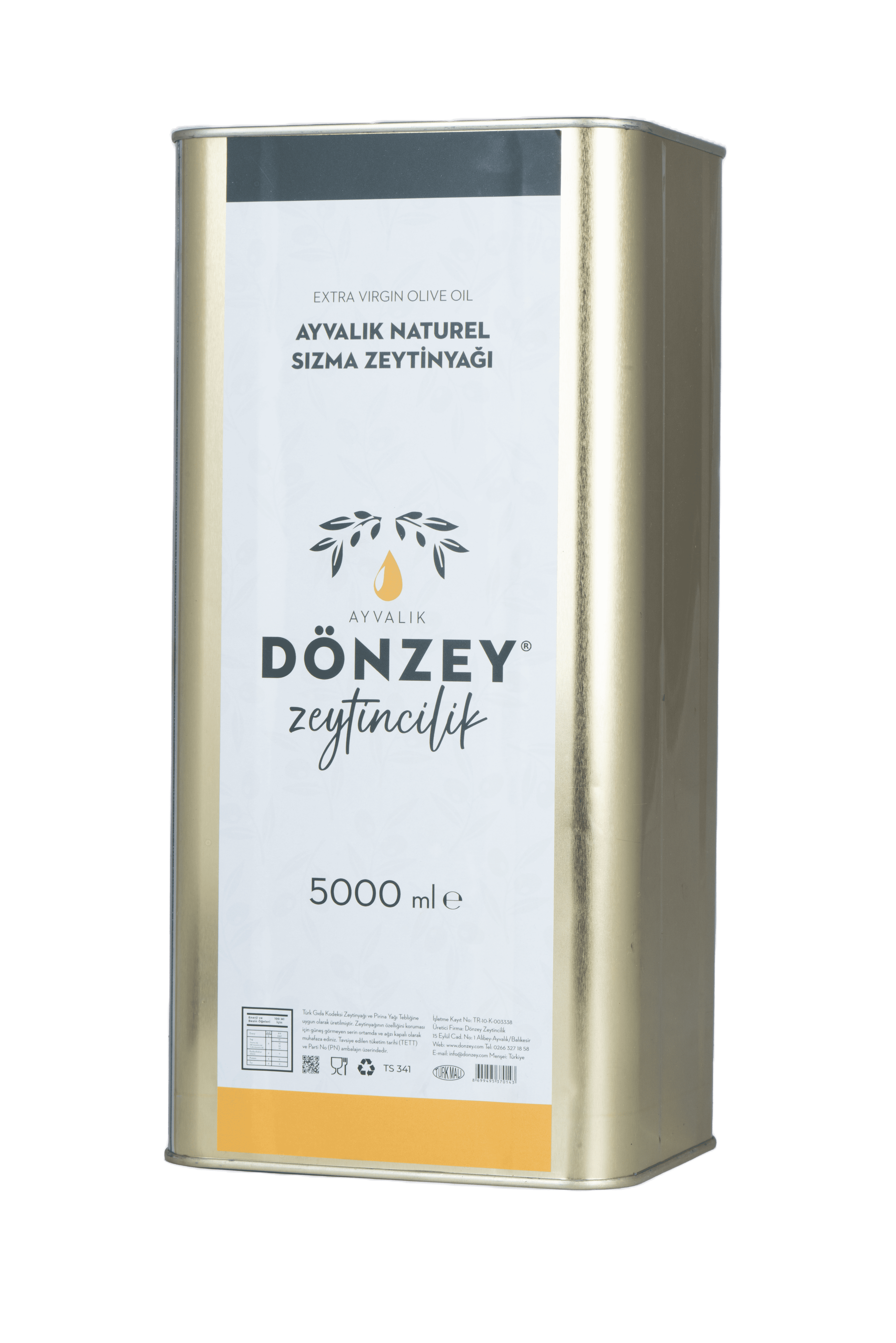 Ayvalık Naturel Sızma Zeytinyağı 5 Litre (Yeni Hasat)