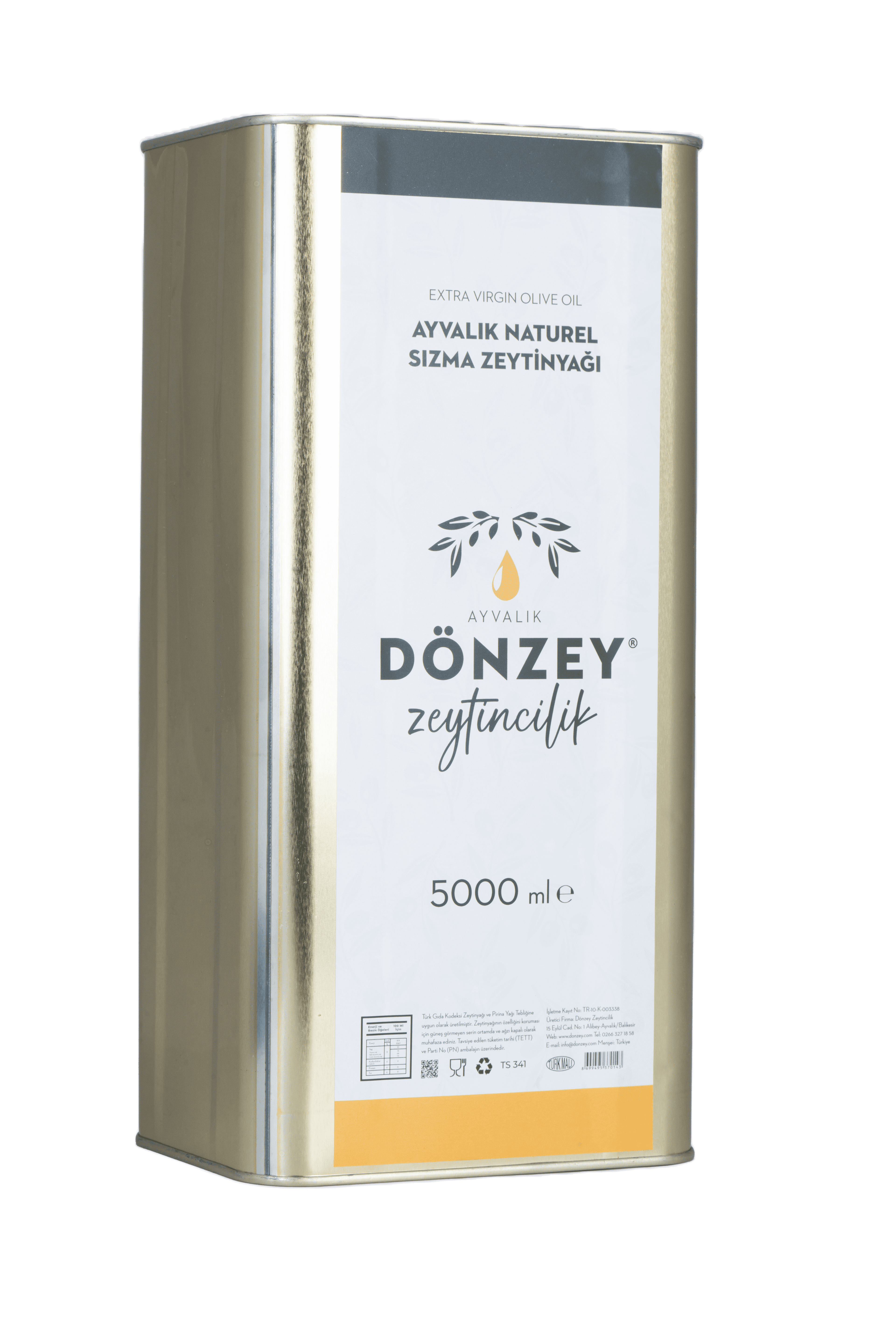 Ayvalık Naturel Sızma Zeytinyağı 5 Litre (Yeni Hasat)