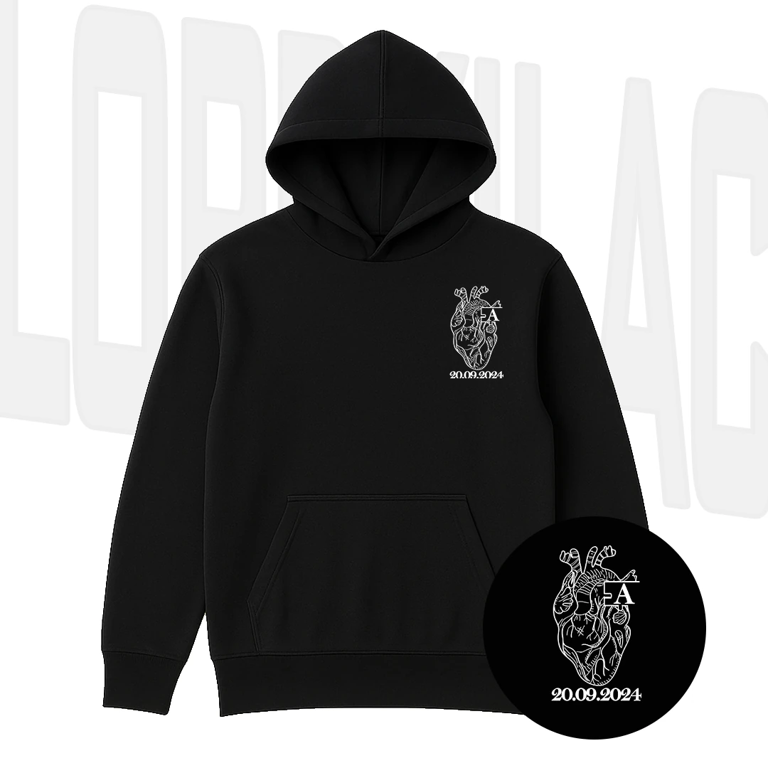 Puzzle,Harf Ve Tarih Baskılı Sweatshirt