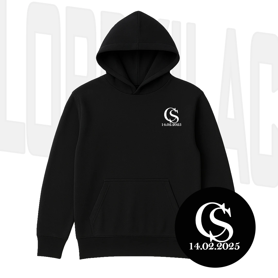 Harf Ve Tarih Baskılı Sweatshirt