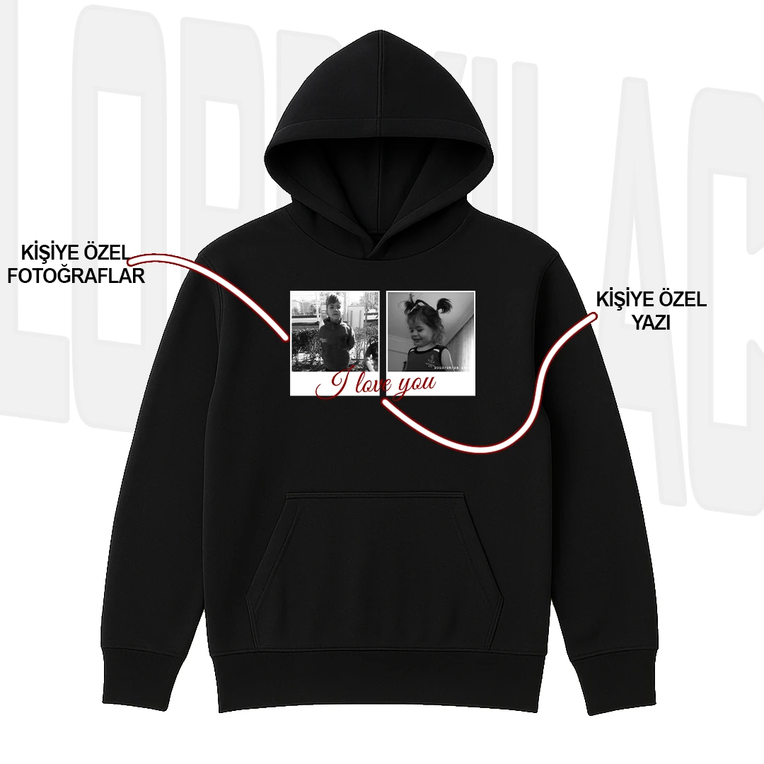 Çocukluk Fotoğraf Baskılı Sweatshirt