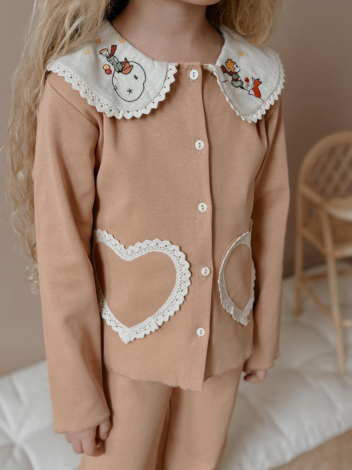 Kız Çocuk Küçük Prens Nakışlı Alt-Üst Takım