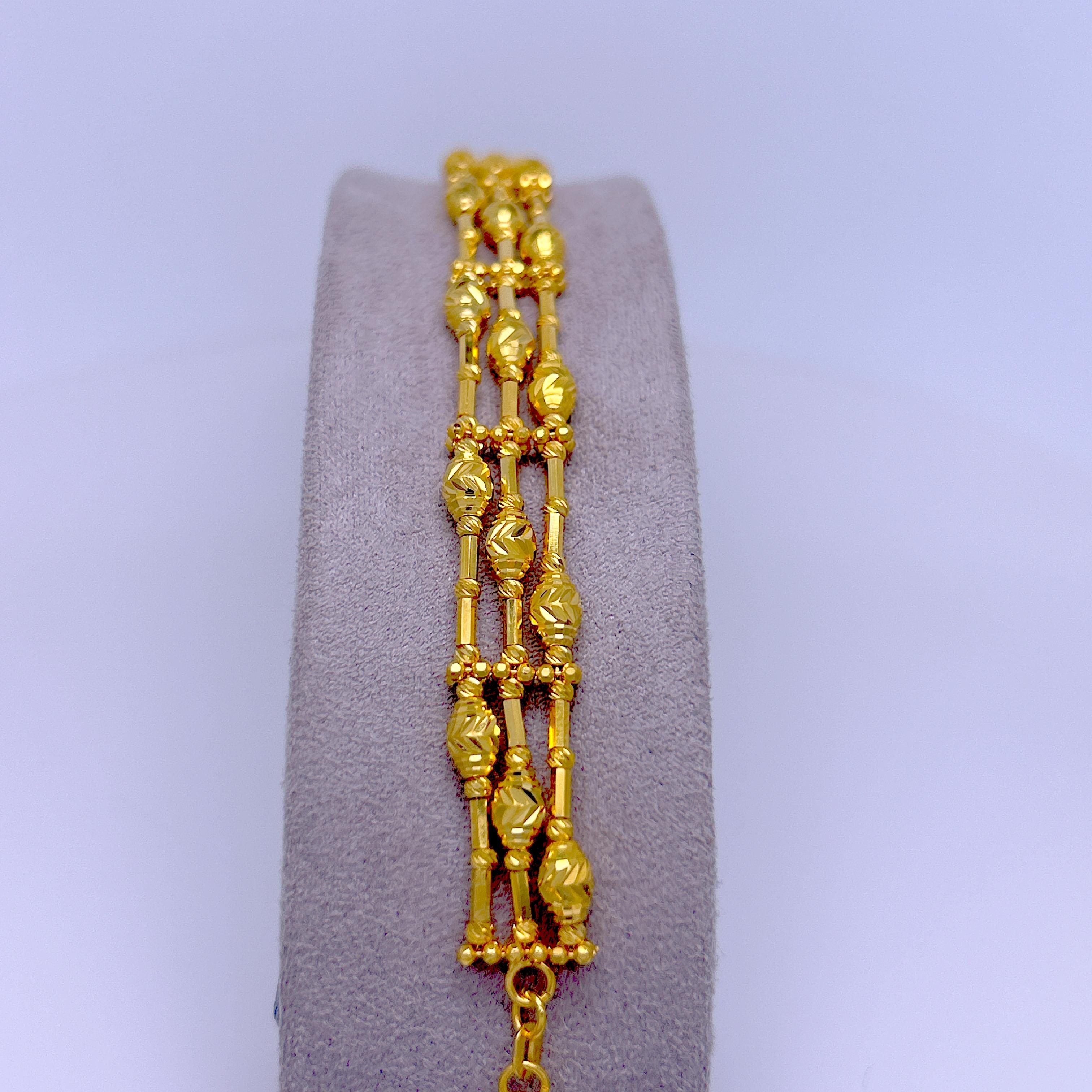 B107 BİLEKLİK 15.58 Gram 22 Ayar