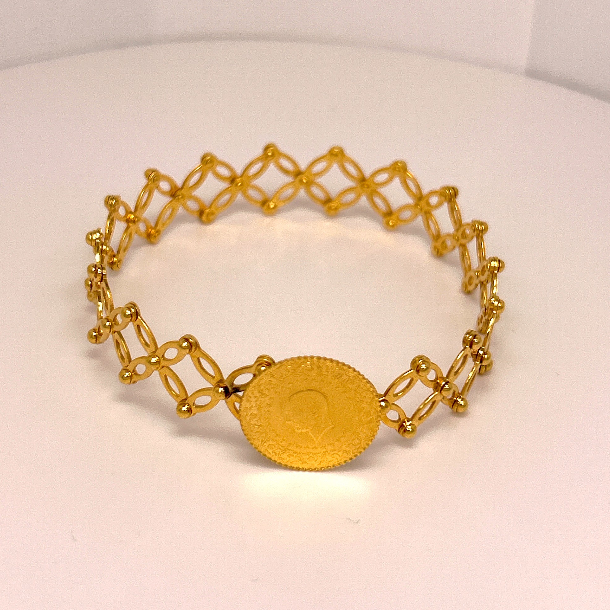B46 Esnek ve Ayarlanabilir Bileklik 12.35 Gram 22 Ayar