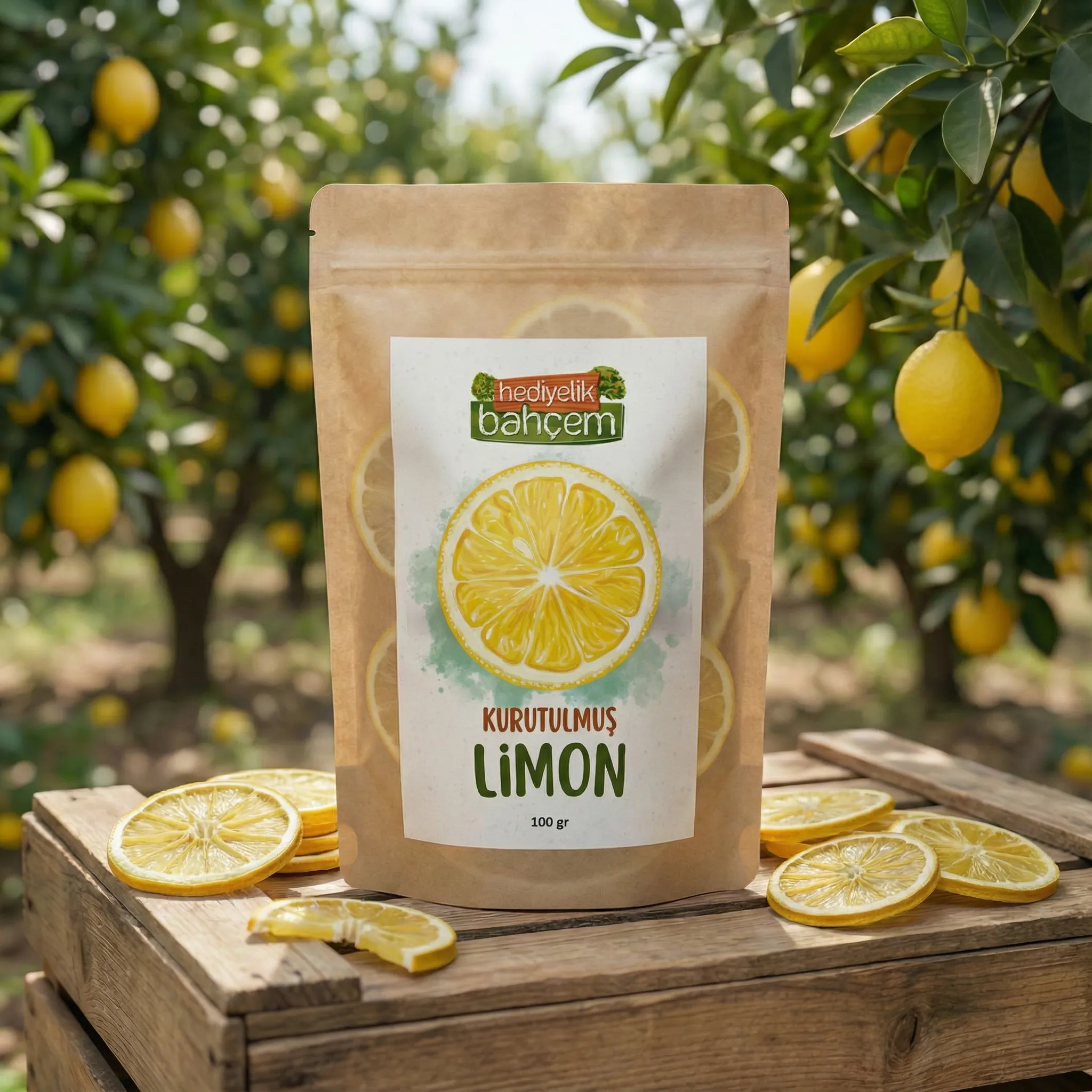 Doğal Kurutulmuş Limon 100 gr - Tek Paket