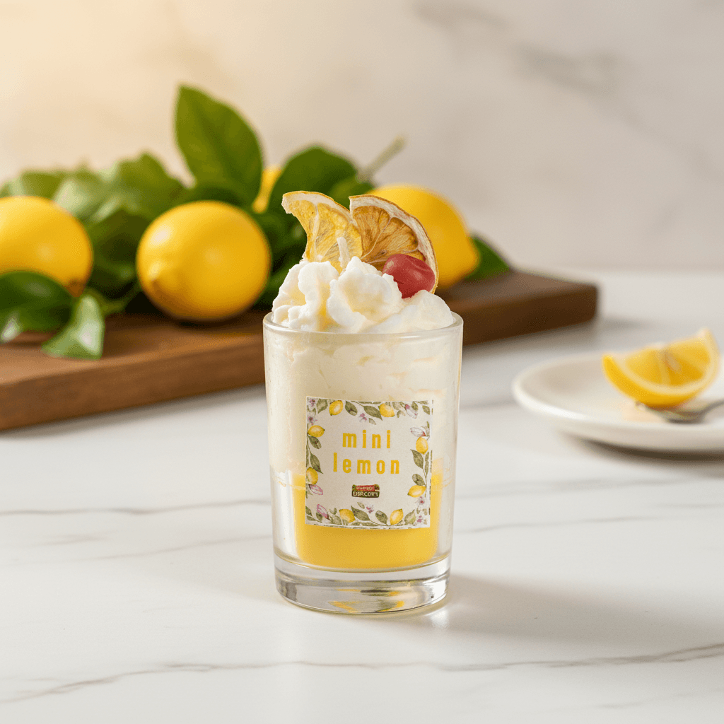 El Yapımı Mini Lemon Konsept Mum