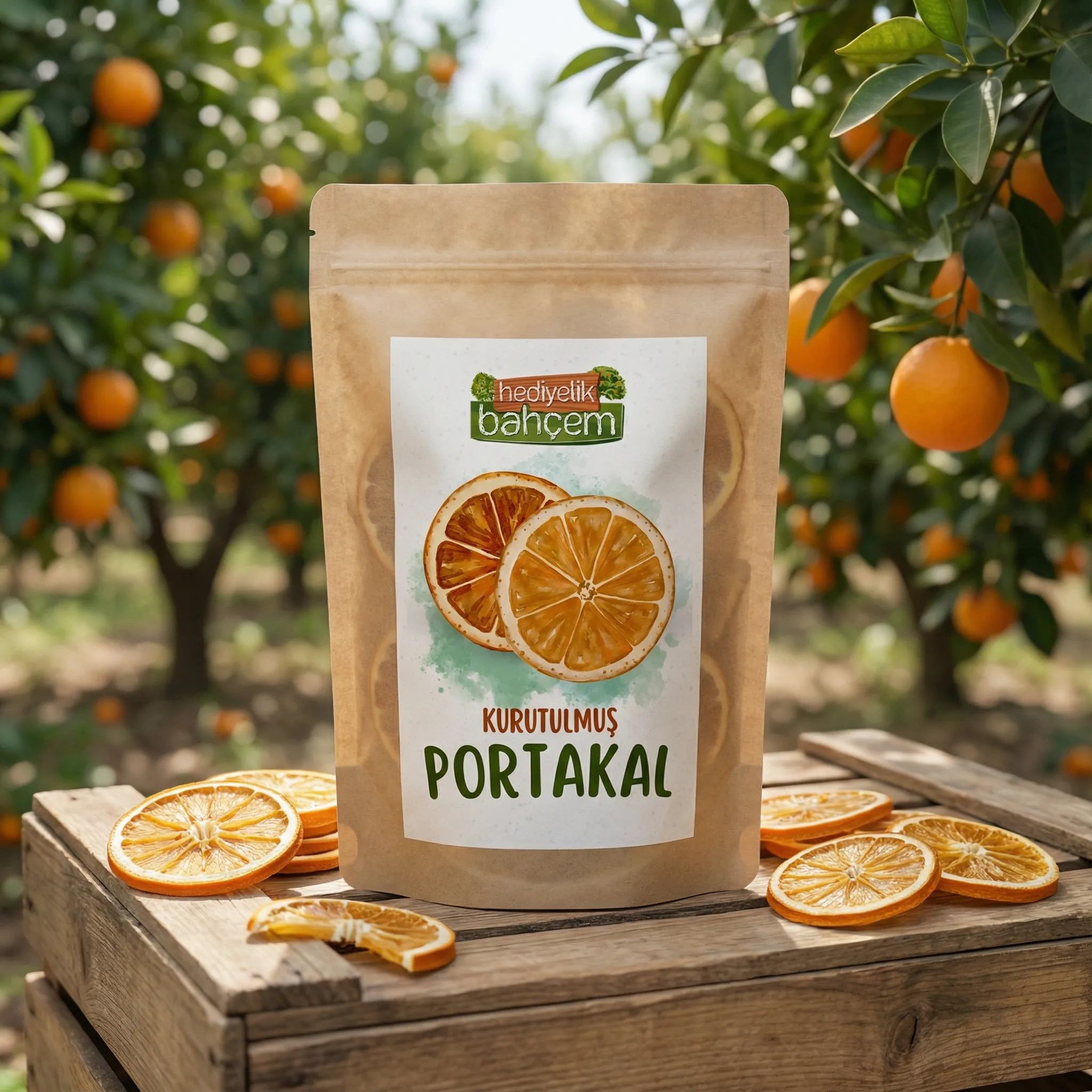 Doğal Kurutulmuş Portakal 100 gr - Tek Paket