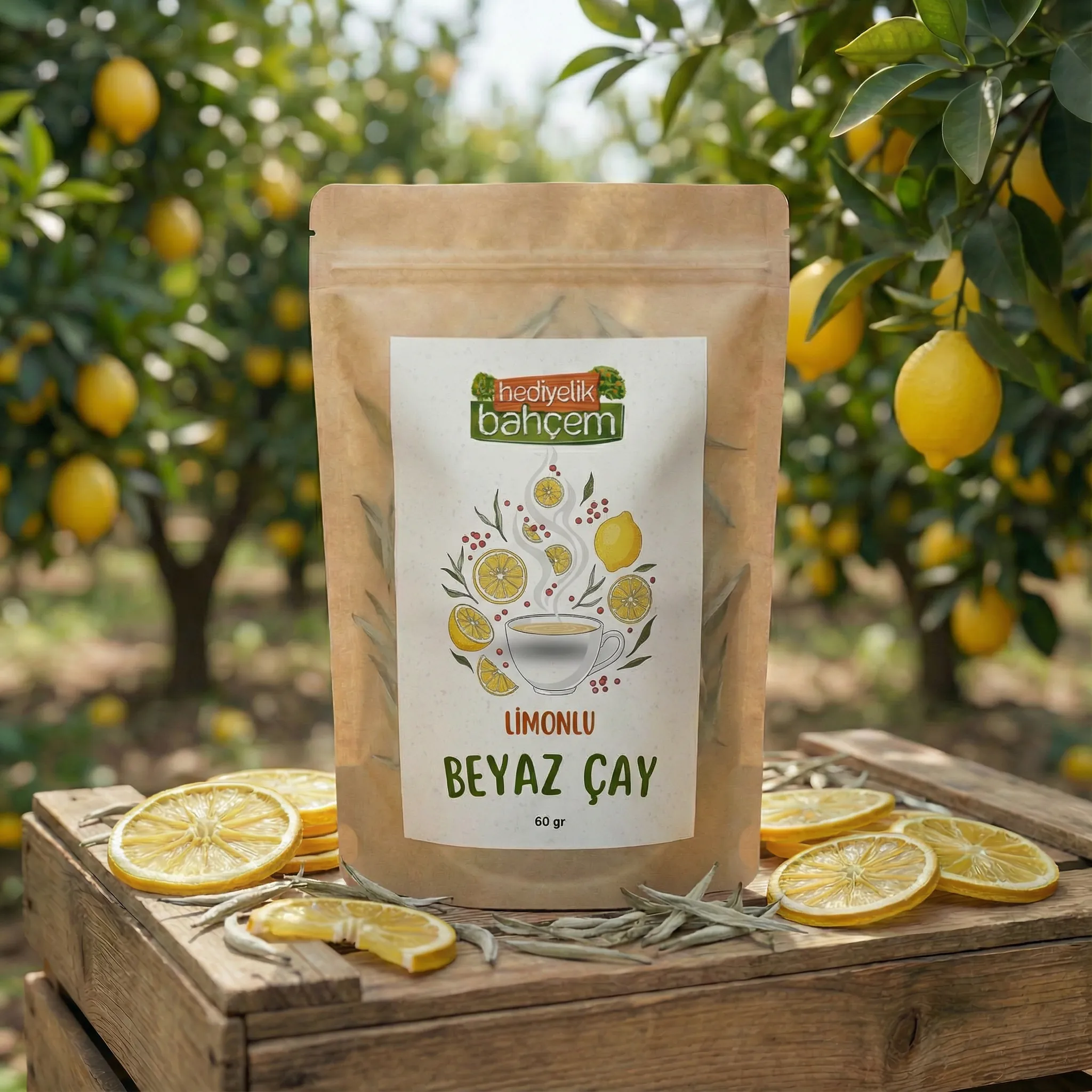Limonlu Beyaz Çay 60 gr