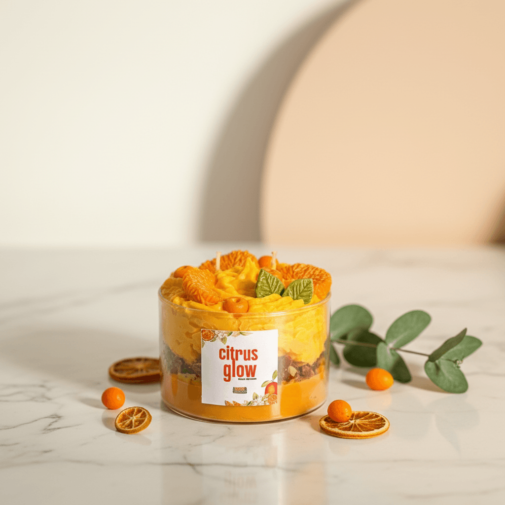 Citrus Glow Konsept El Yapımı Mum