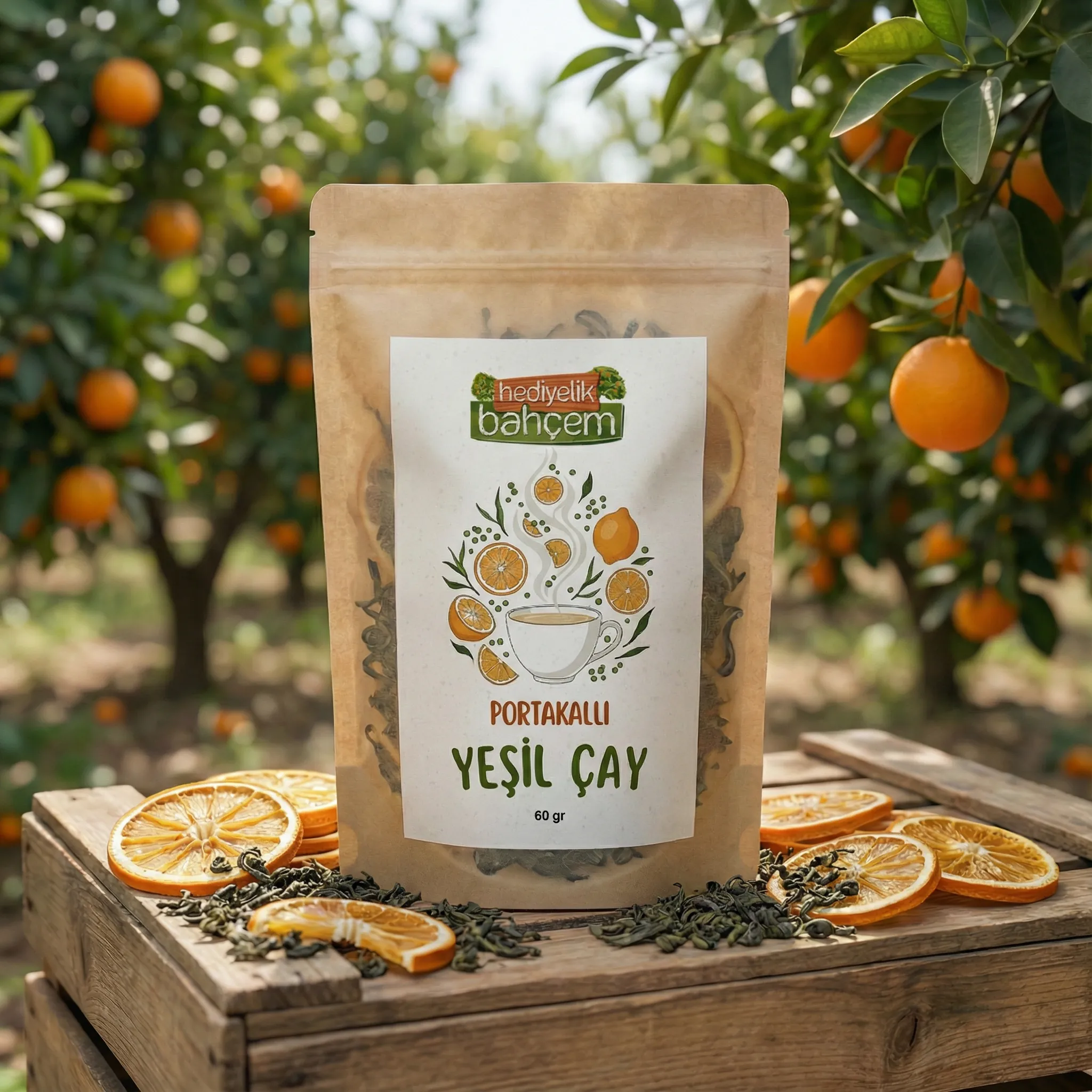 Portakallı Yeşil Çay 60 gr