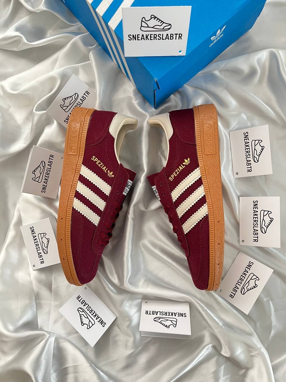 Adidas Spezial Bordo Krem (İTHAL KALİTE)
