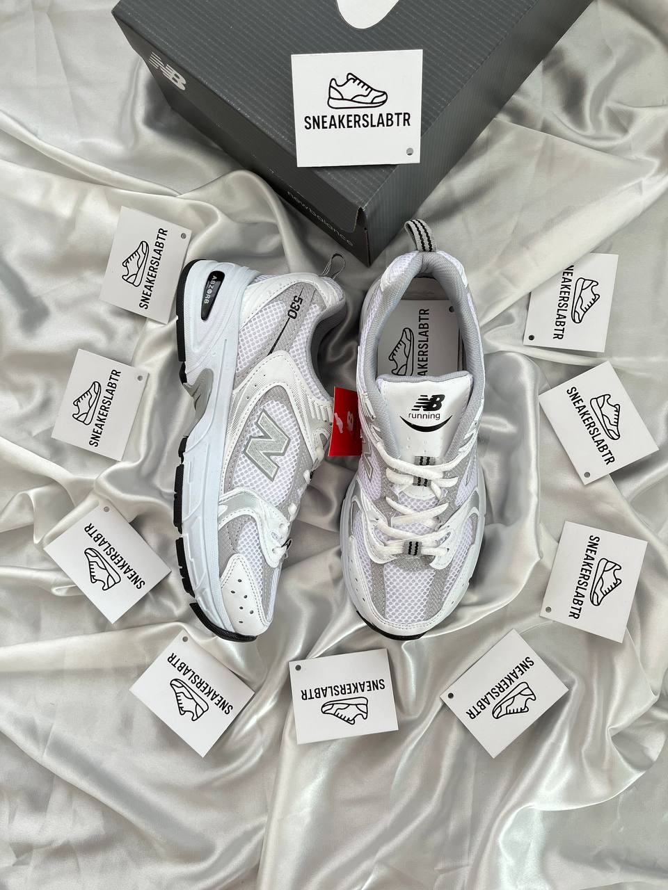 New Balance 530 White Silver 