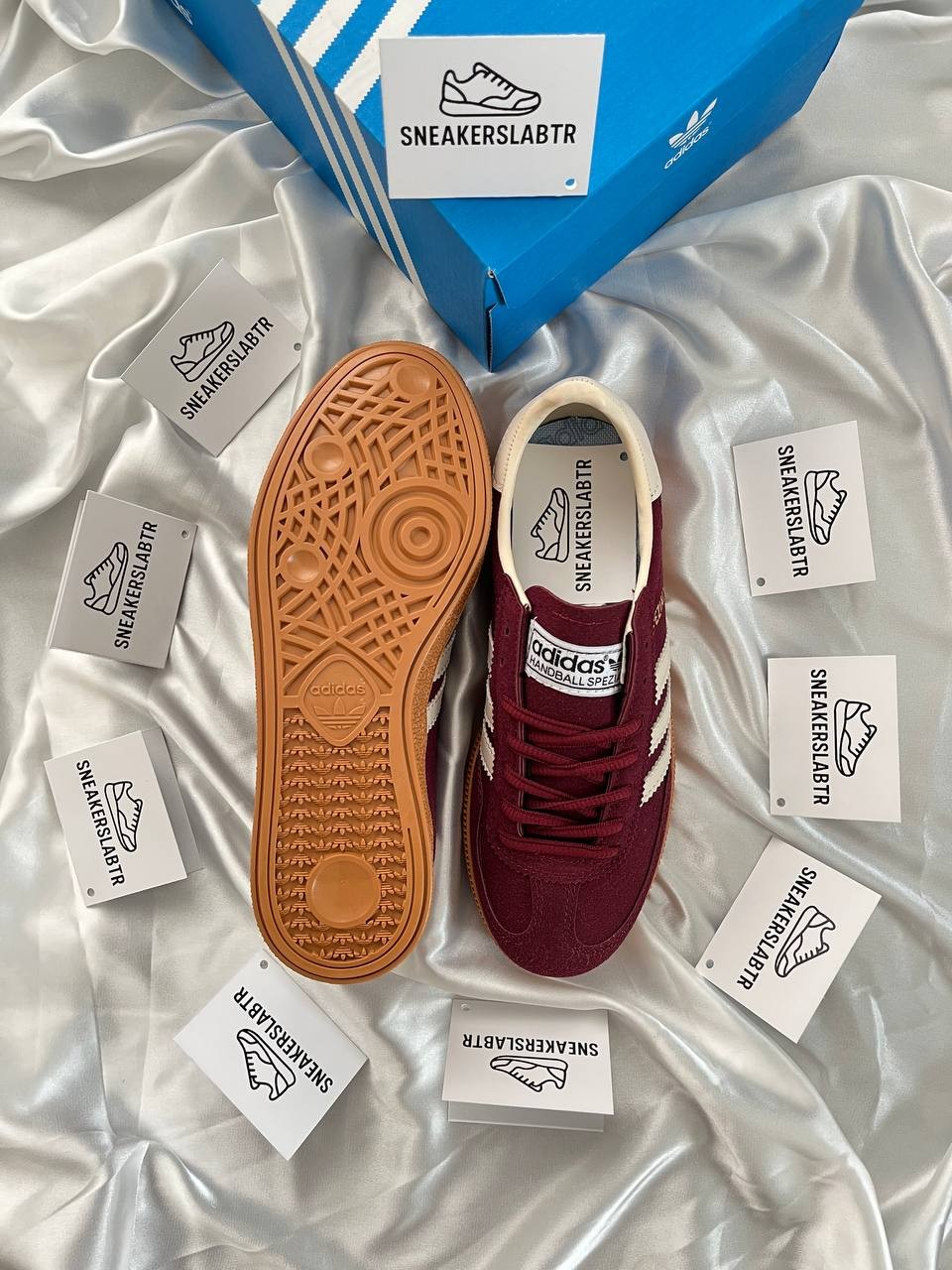 Adidas Spezial Bordo Krem (İTHAL KALİTE)