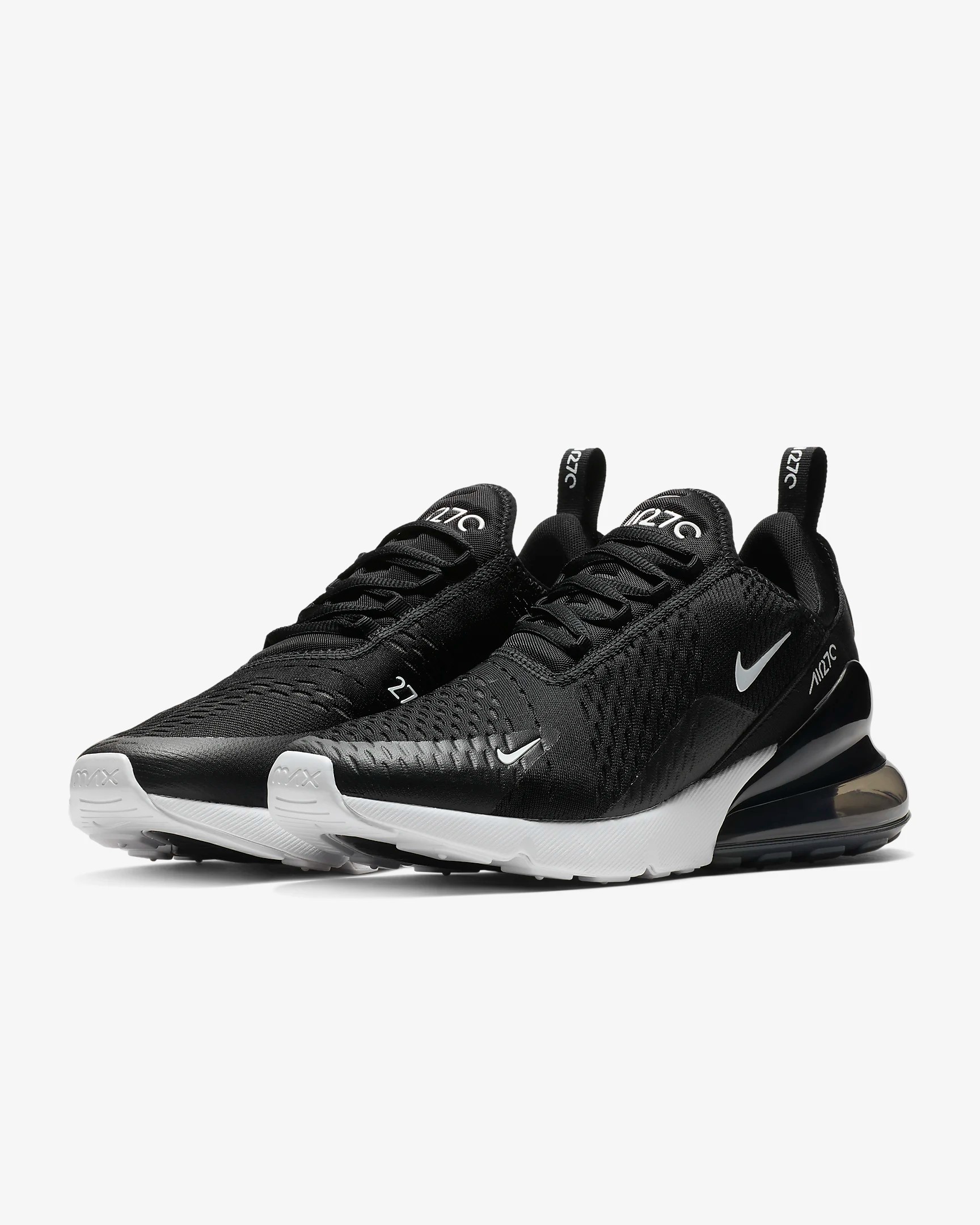 Işıklı Nike Air Max 270 Black White