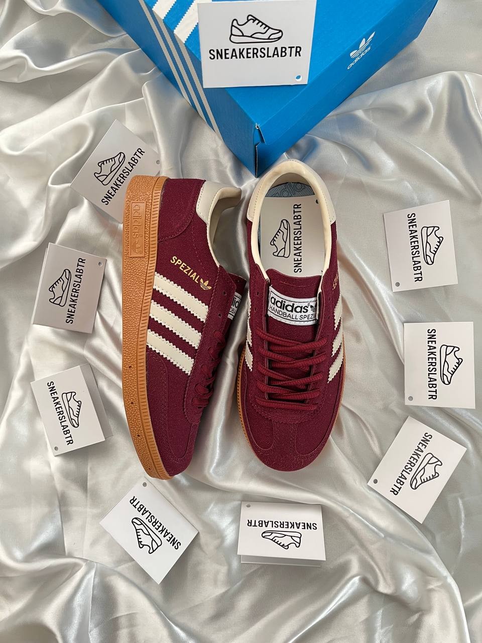 Adidas Spezial Bordo Krem (İTHAL KALİTE)