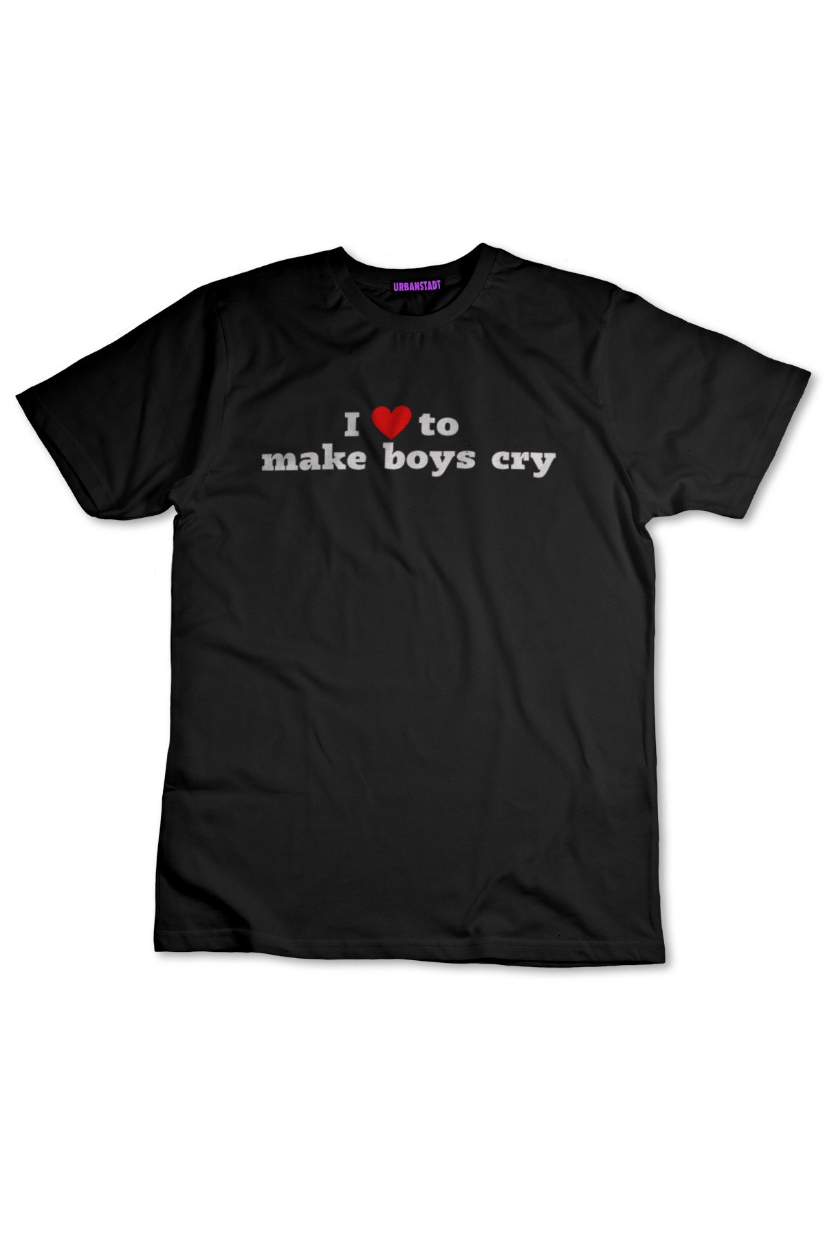 Make Boys Cry Siyah Tişört