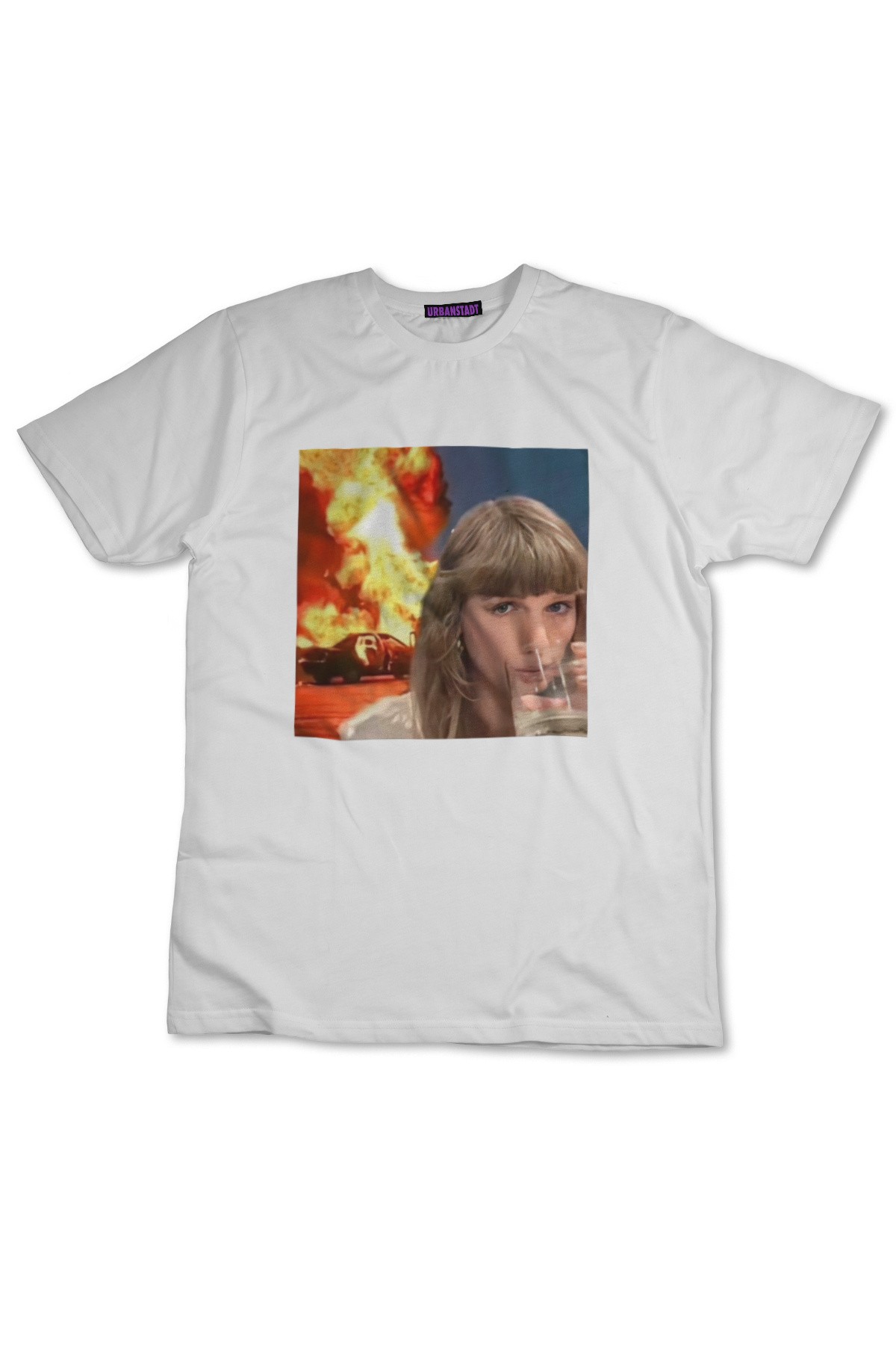 Taylor Swift Fire Taylor Beyaz Tişört