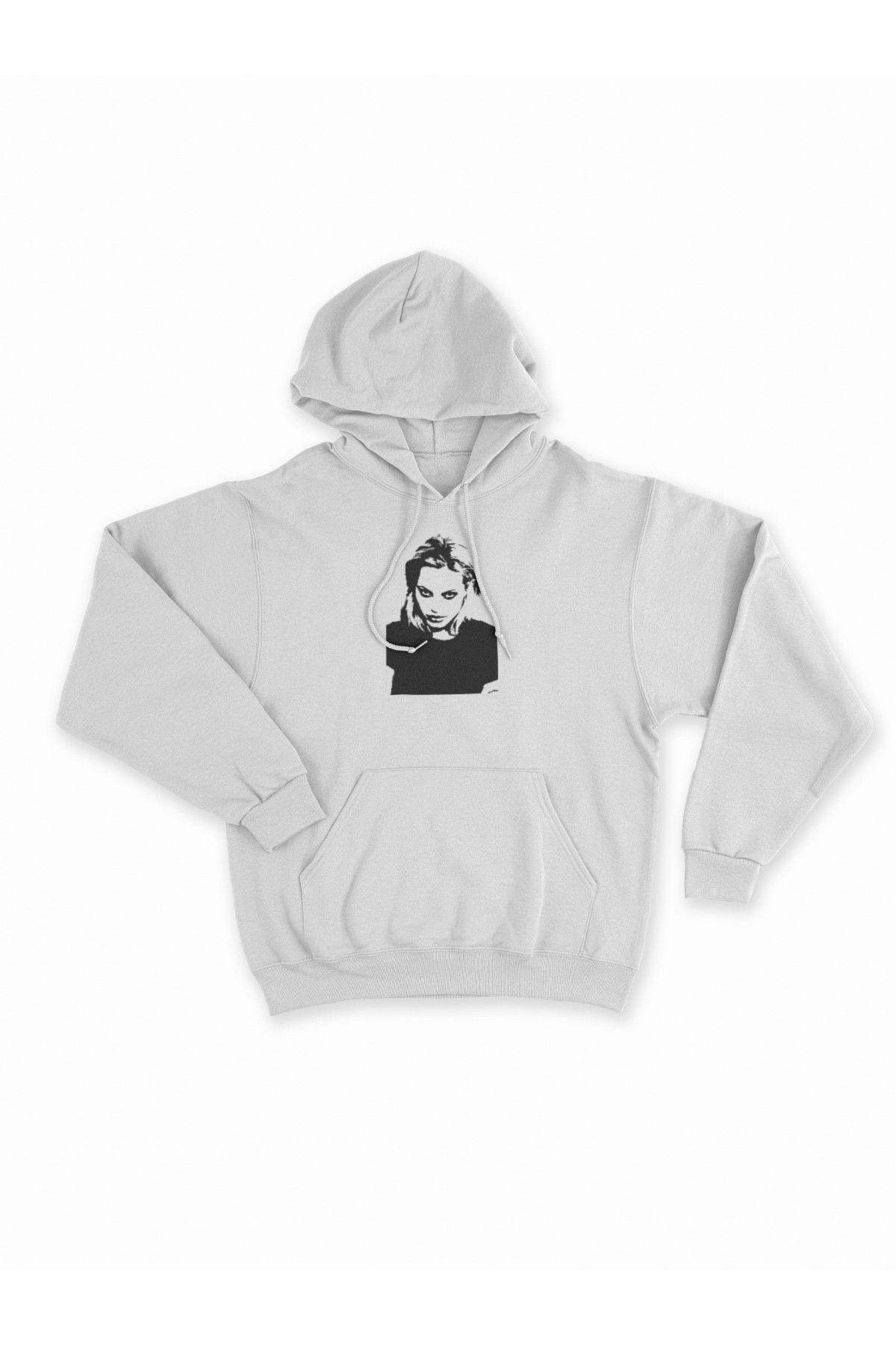 Angelina Beyaz Sweatshirt Hoodie