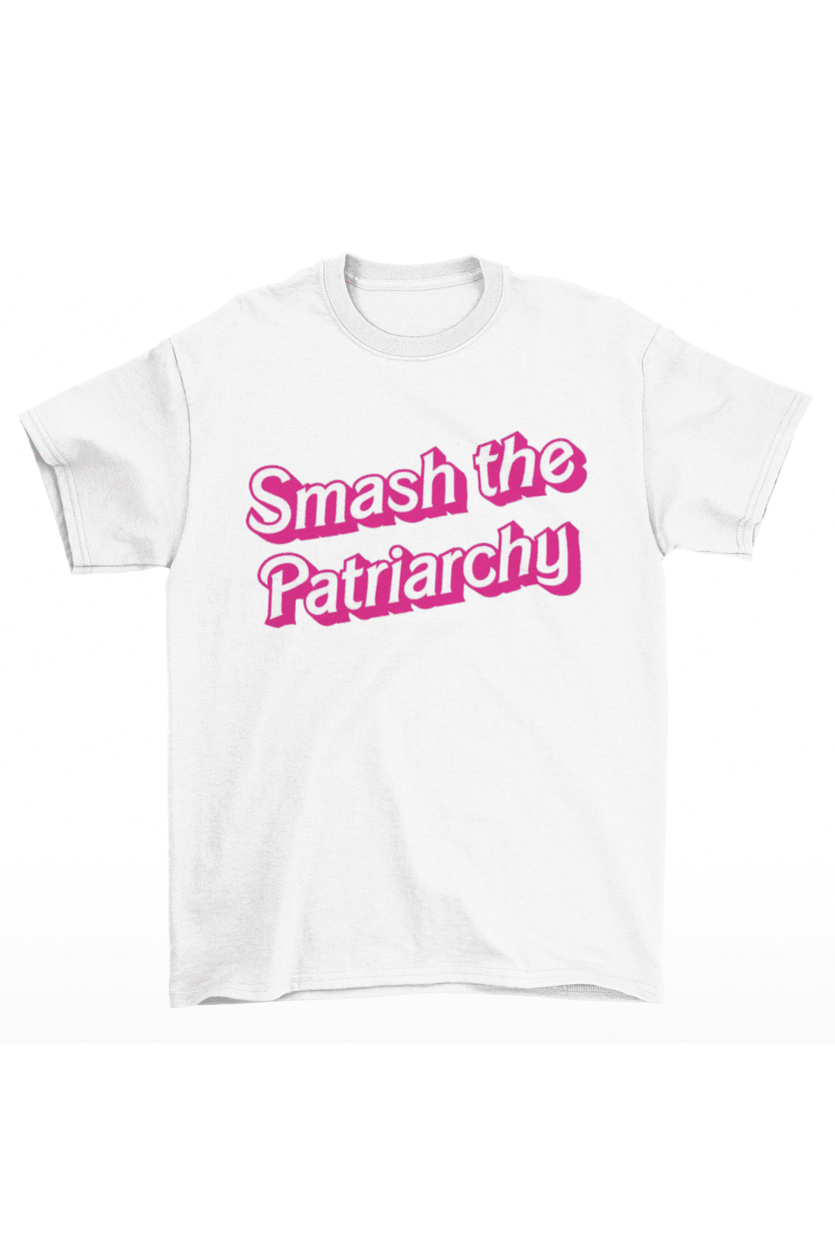 Barbie Smash The Patriarchy Beyaz Tişört