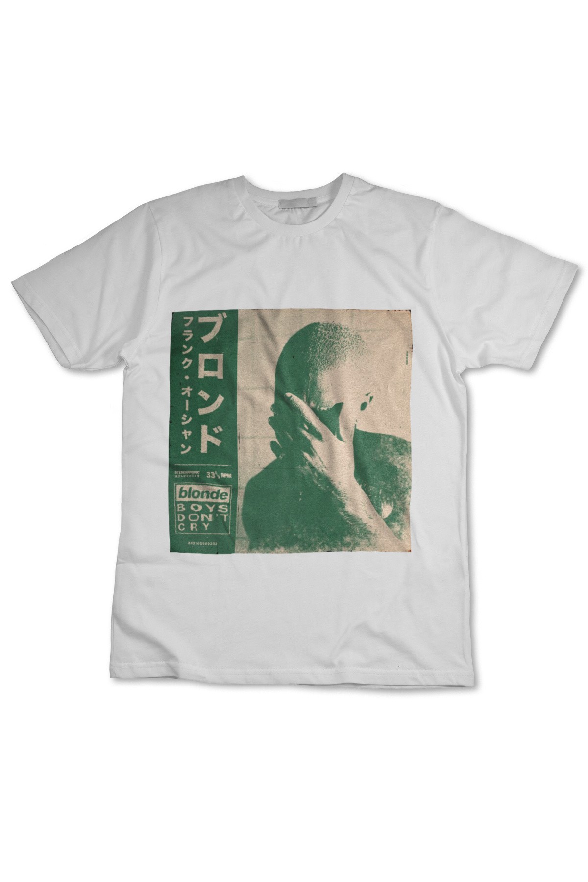 Frank Ocean Green Poster Beyaz Tişört