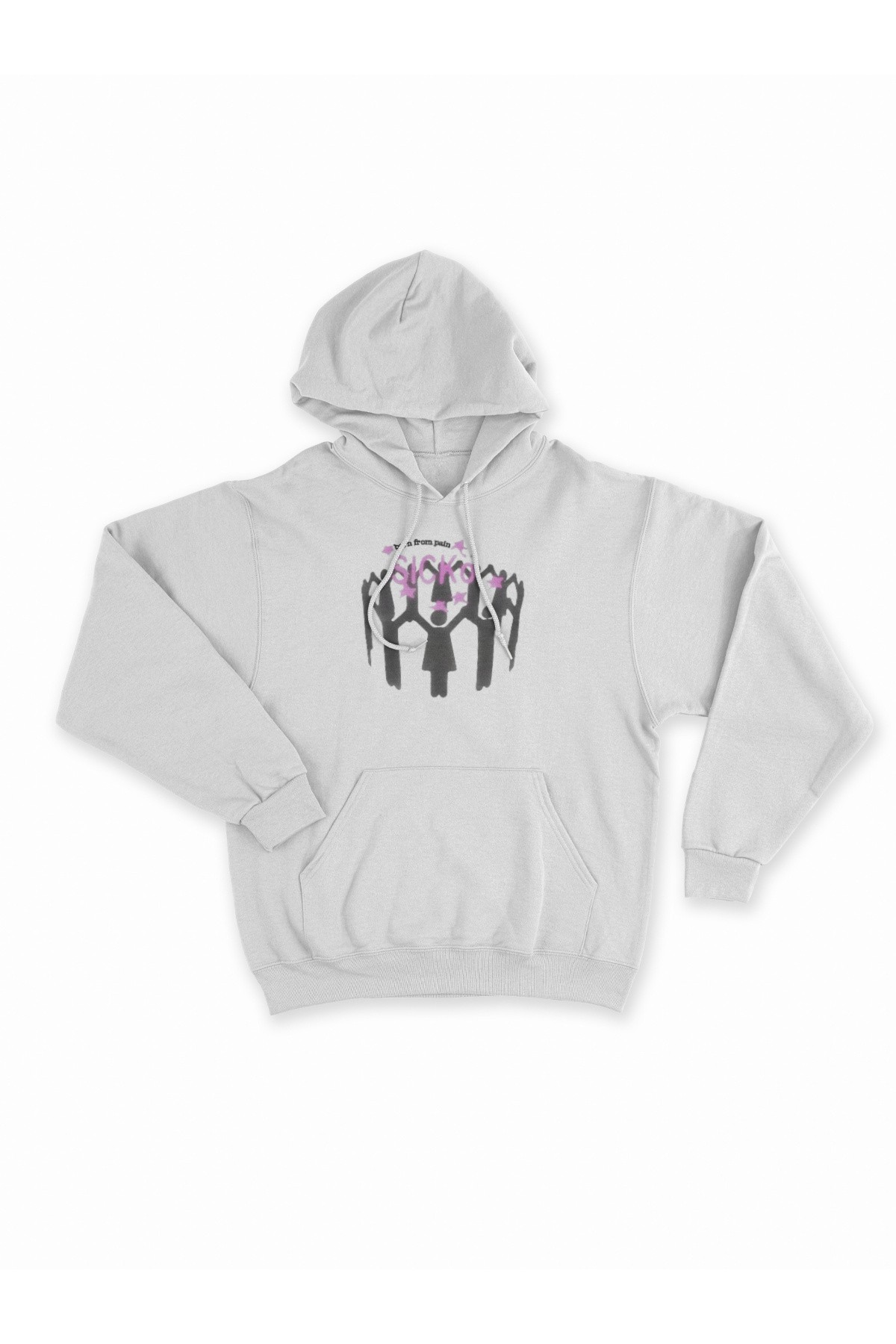 Sicko Beyaz Sweatshirt Hoodie