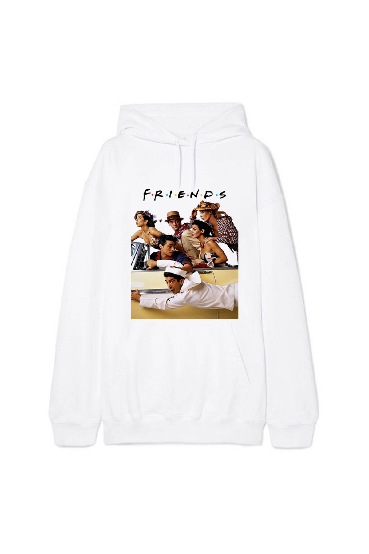 Friends Beyaz Hoodie