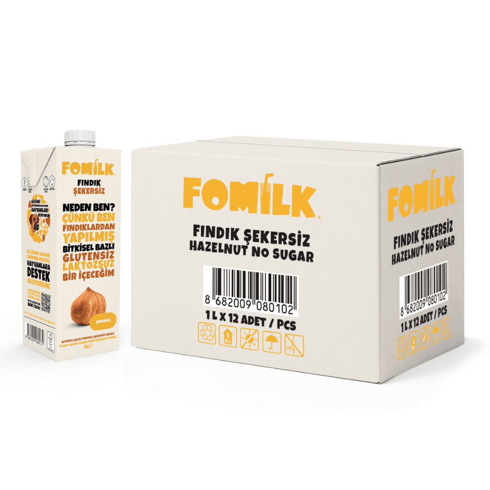 FINDIK ŞEKERSİZ 1 L X 12 ADET