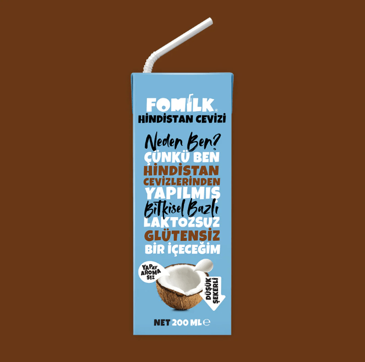 FOMİLK BİTKİSEL BAZLI HİNDİSTAN CEVİZİ İÇECEĞİ 200 ML