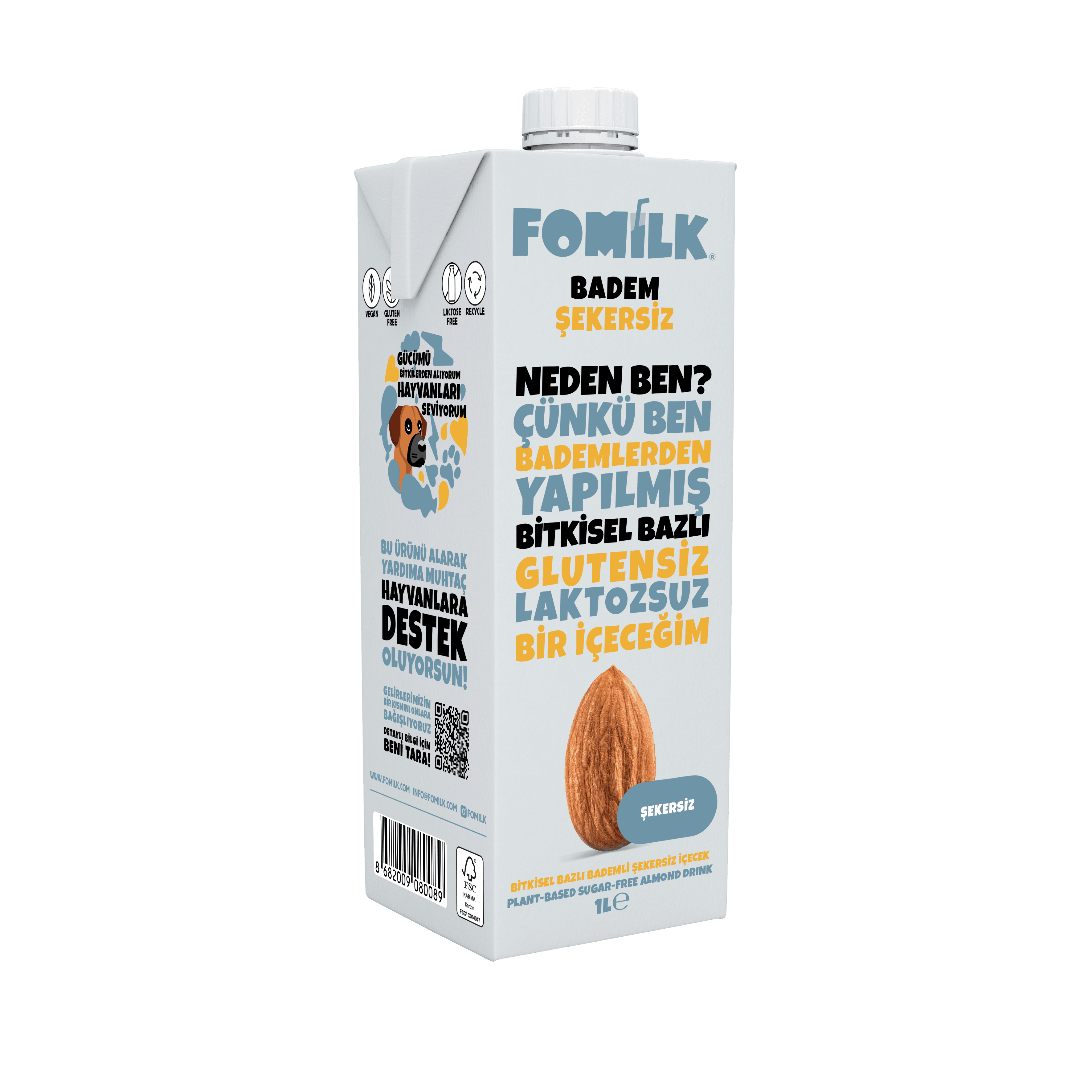 BADEM ŞEKERSİZ 1 L X 12 ADET