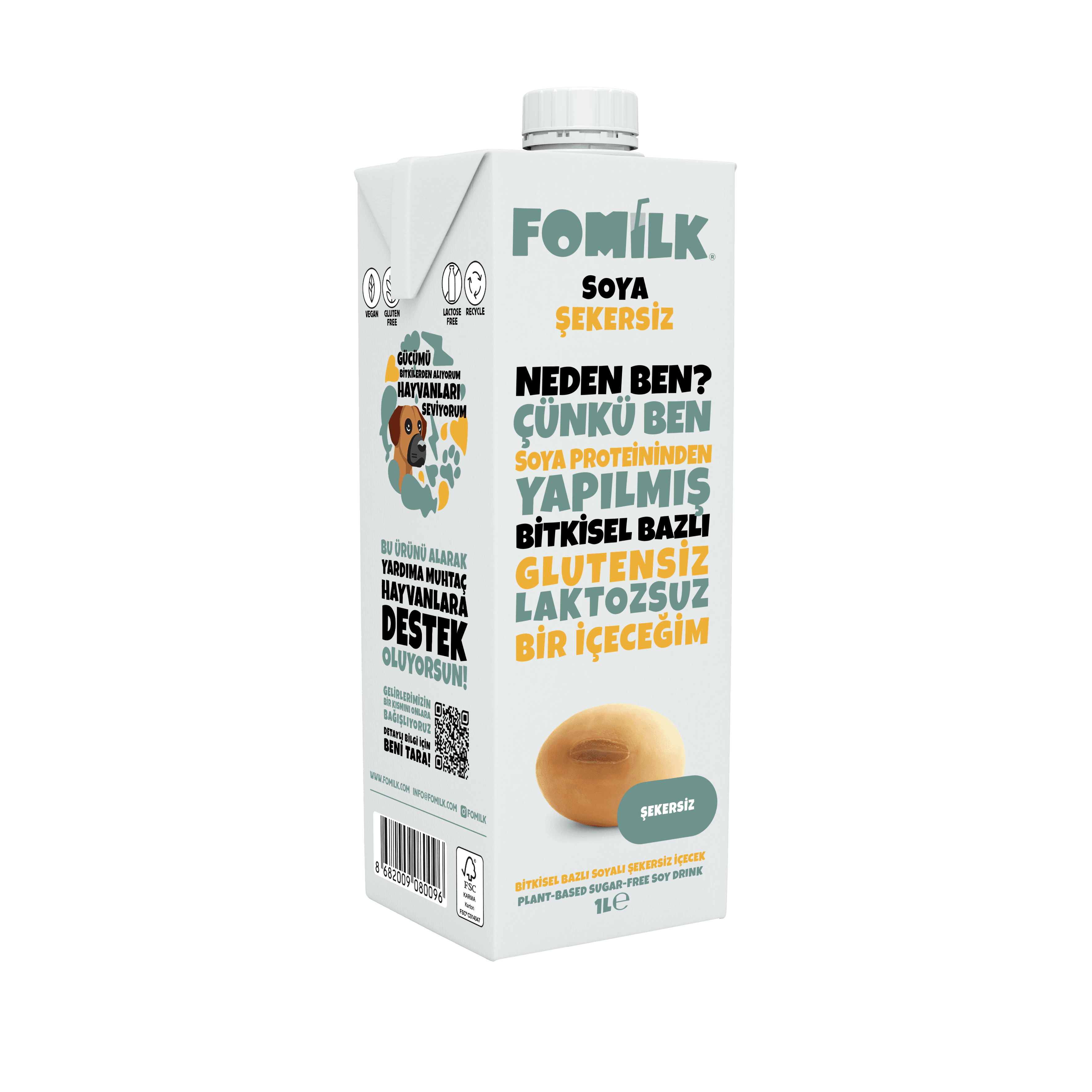 SOYA ŞEKERSİZ 1 L