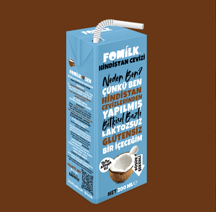 FOMİLK BİTKİSEL BAZLI HİNDİSTAN CEVİZİ İÇECEĞİ 200 ML