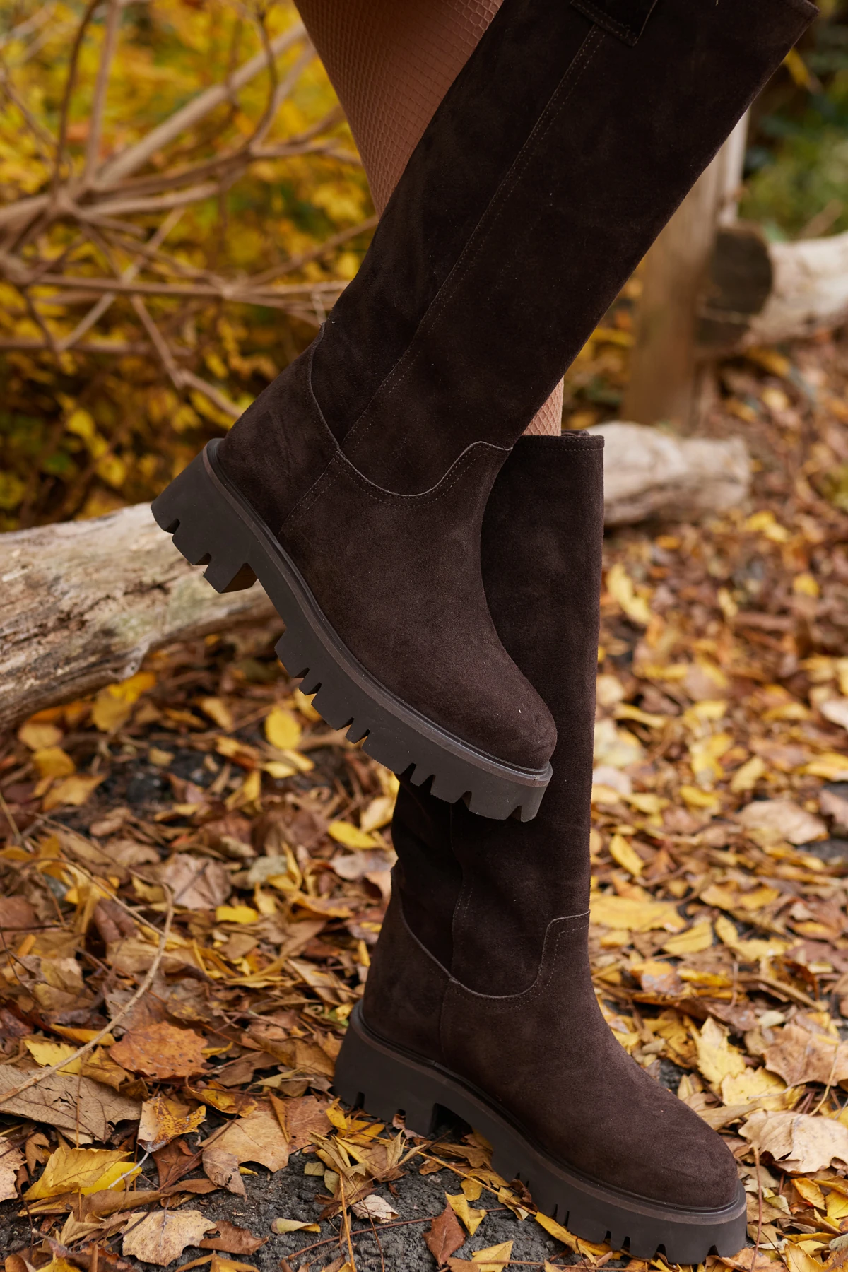 ZELLY KADIN BORDO GERCEK SUET EVA TABAN ÇİZME