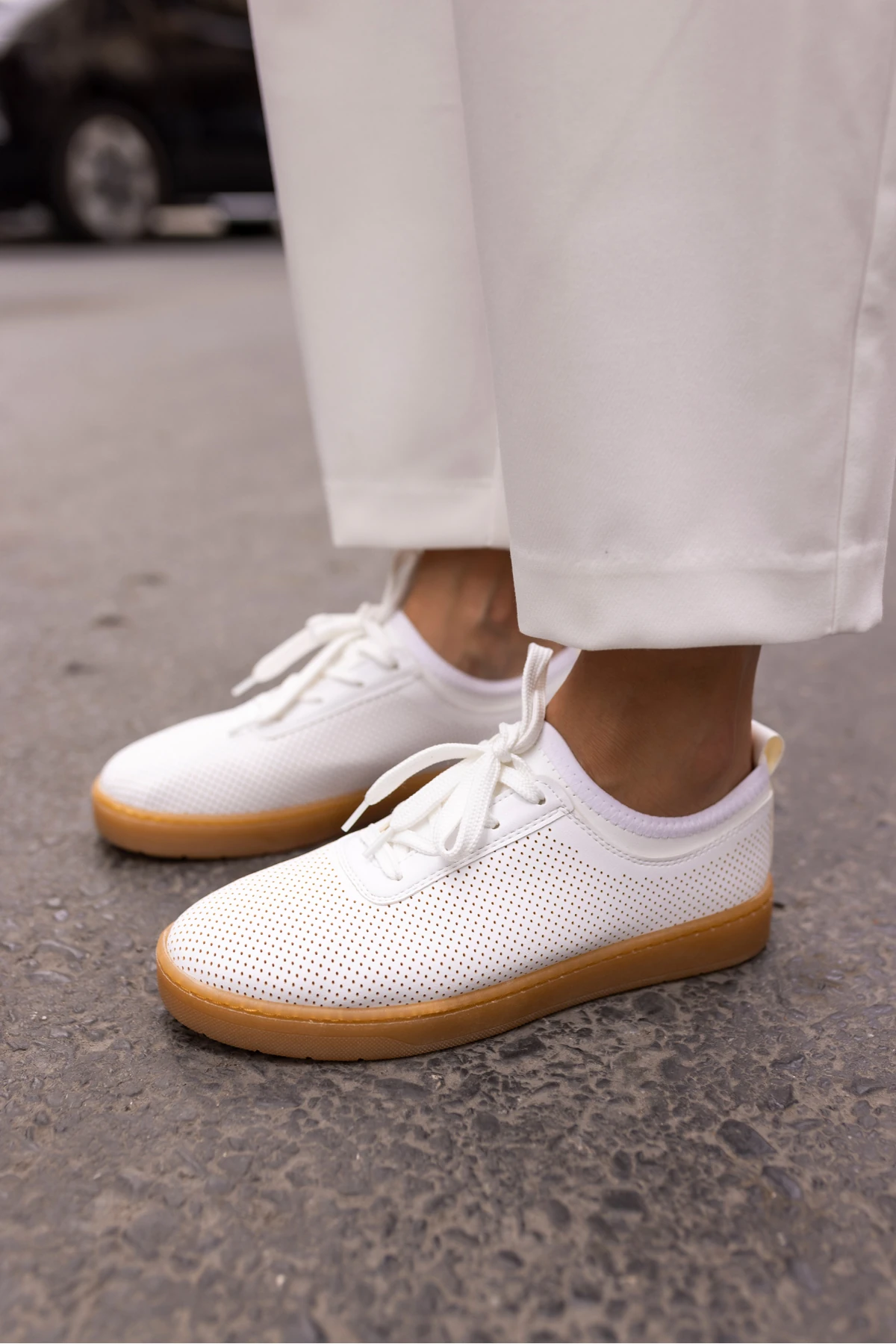 HALLA KADIN BEYAZ ZİMBA DETAY SNEAKER