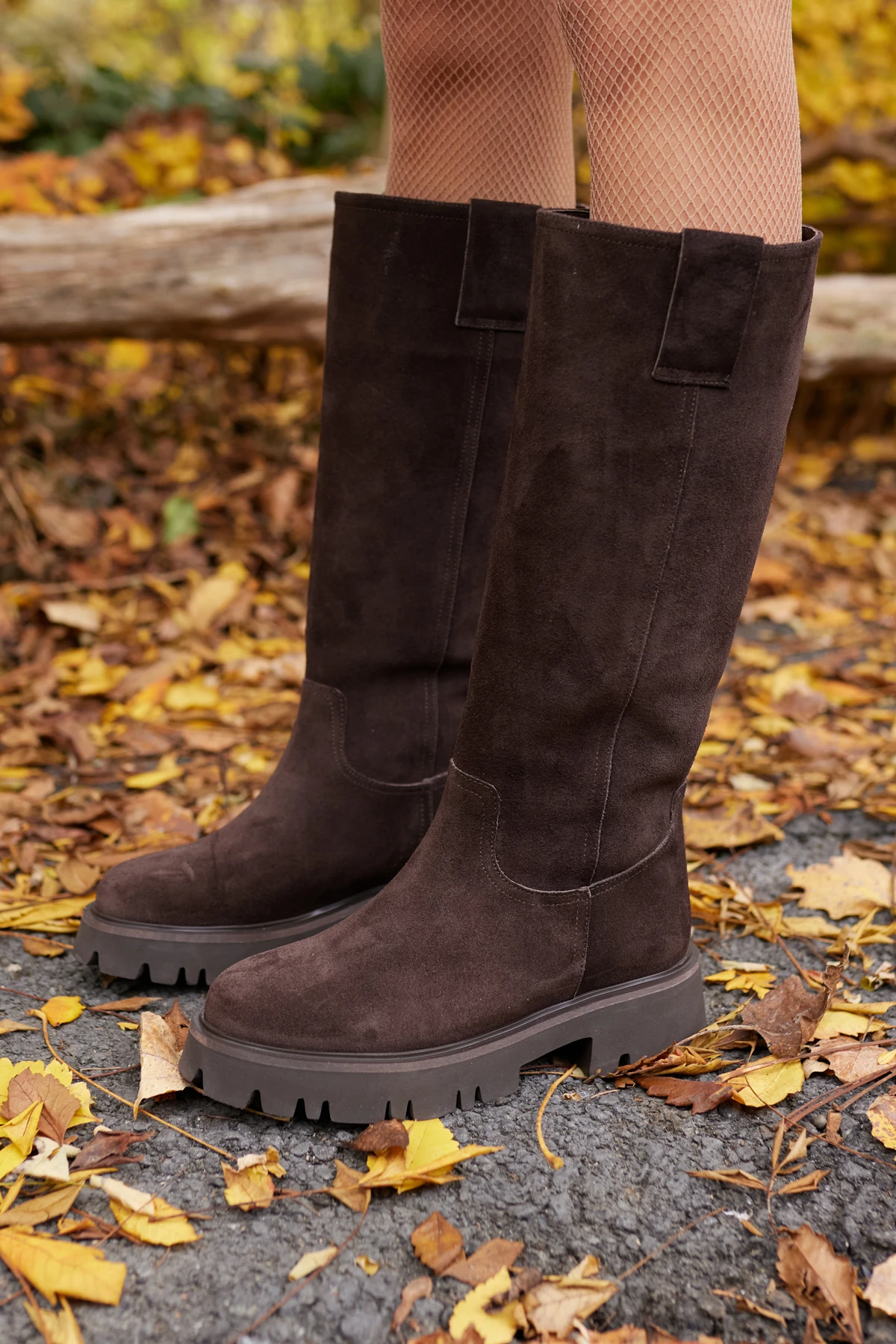 ZELLY KADIN BORDO GERCEK SUET EVA TABAN ÇİZME