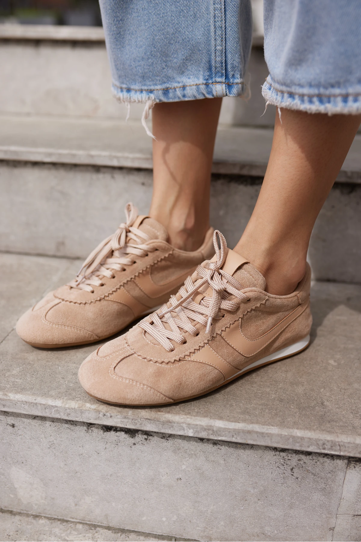 ANNA KADIN BEJ SUET BAGCIKLI SNEAKER