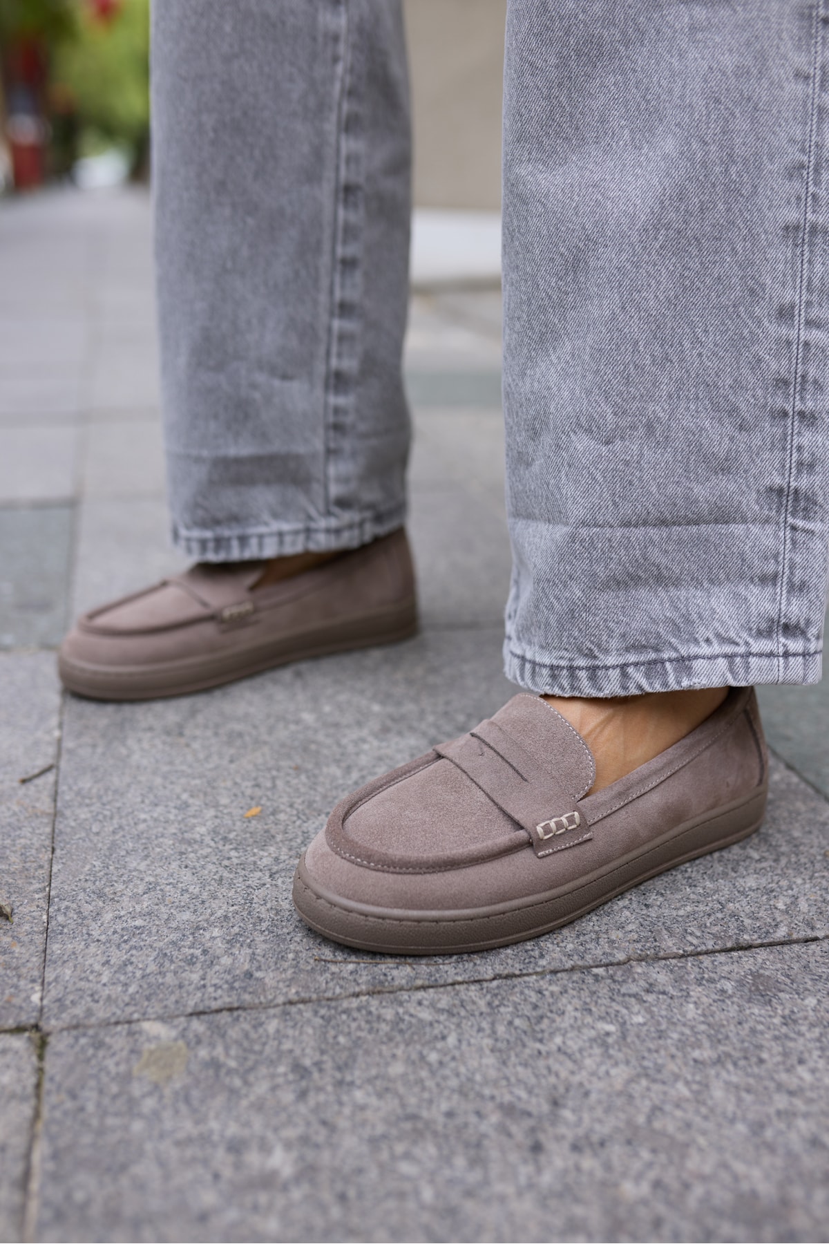 CRAFT KADIN VİZON GERCEK SUET LOAFER AYAKKABİ