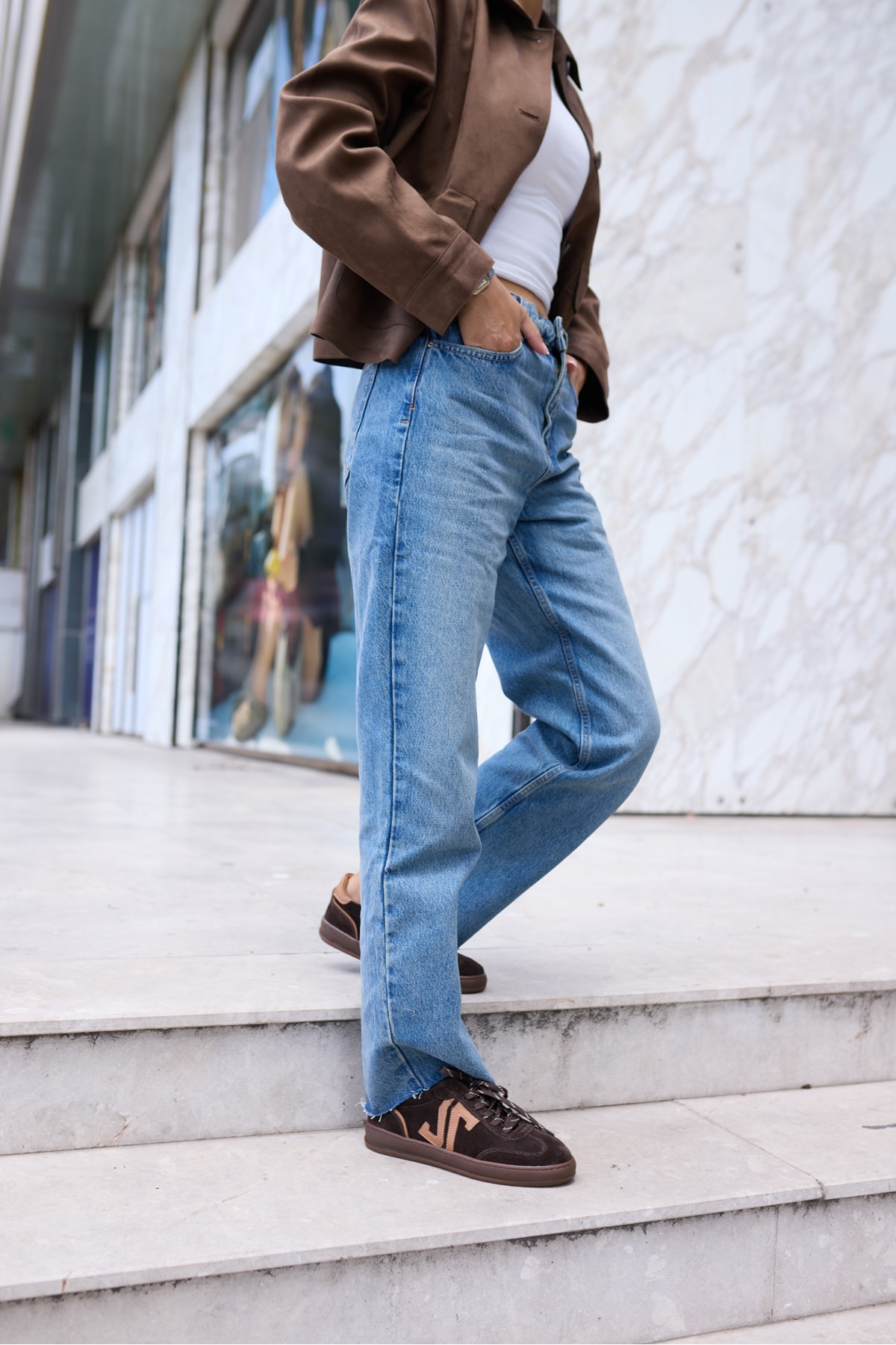DOLORES KADIN KAHVE GERCEK SUET CASUAL AYAKKABİ
