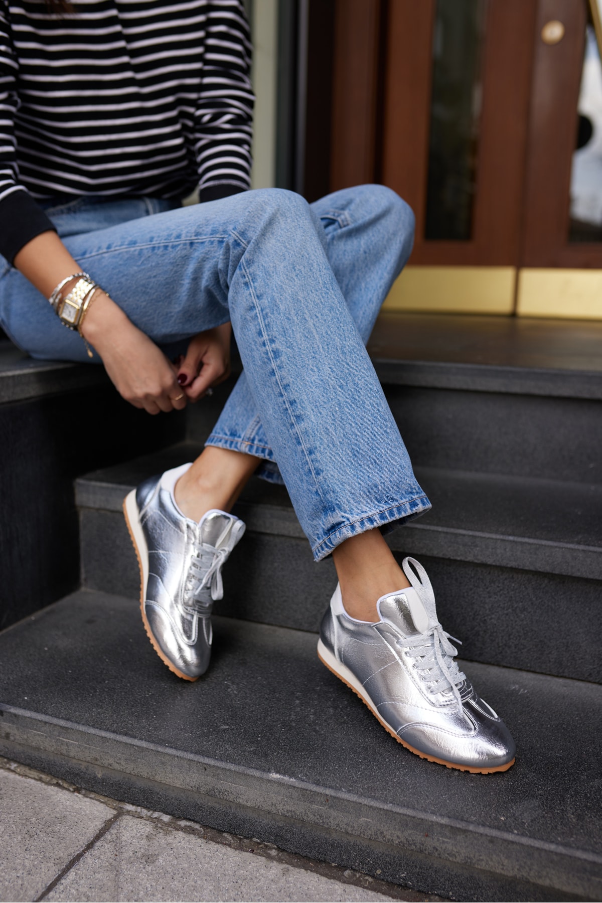TİAGO KADIN GUMUS BAGCIKLI SNEAKER