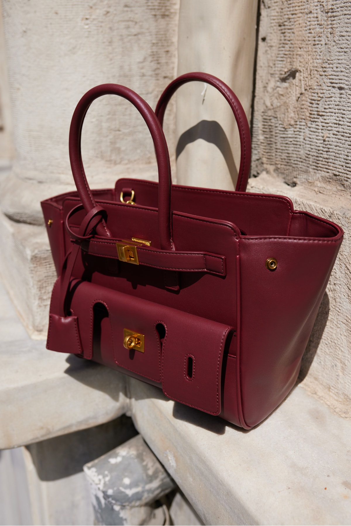 JERİCA KADIN BORDO İTHAL ÇANTA