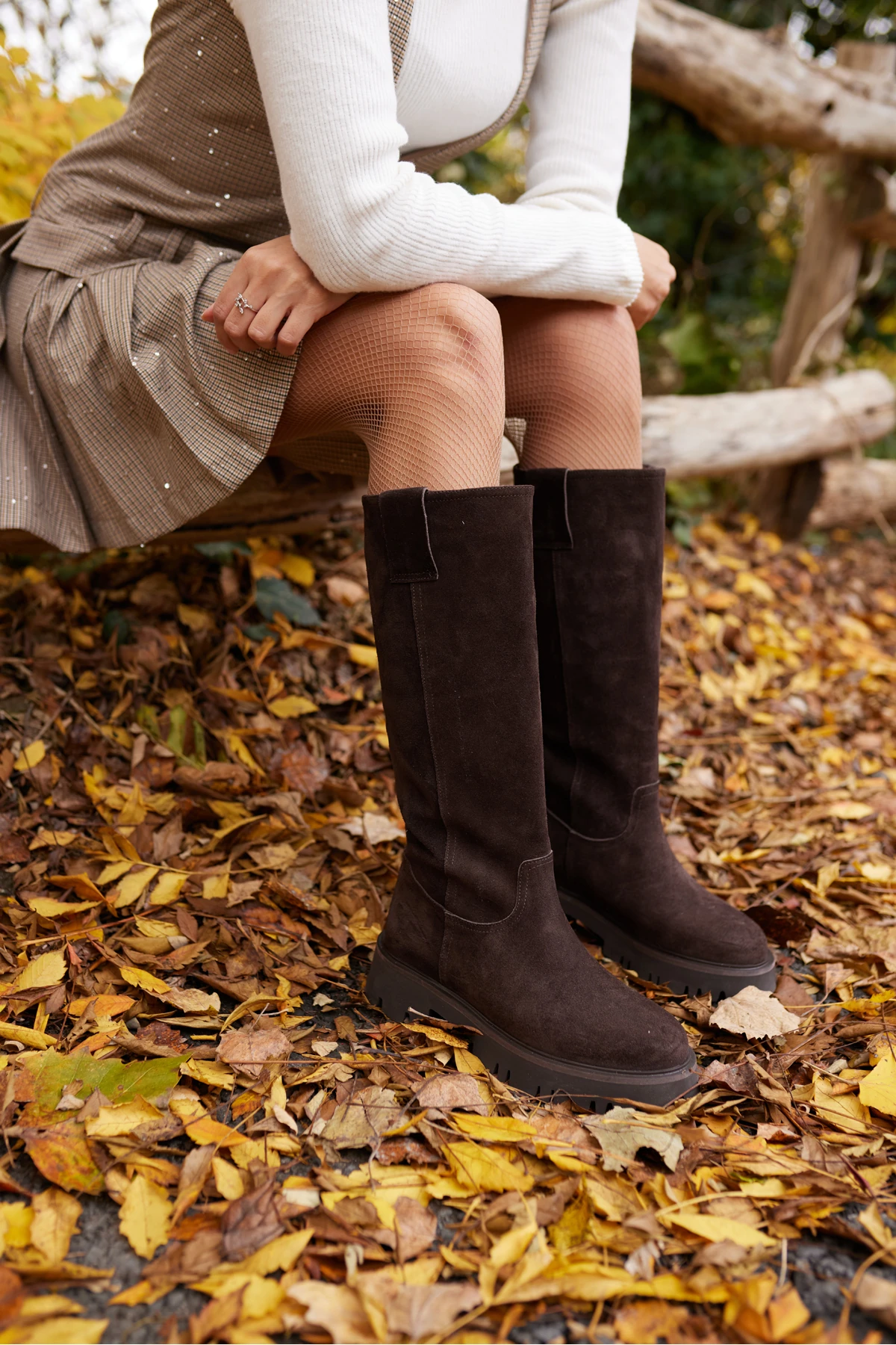 ZELLY KADIN BORDO GERCEK SUET EVA TABAN ÇİZME