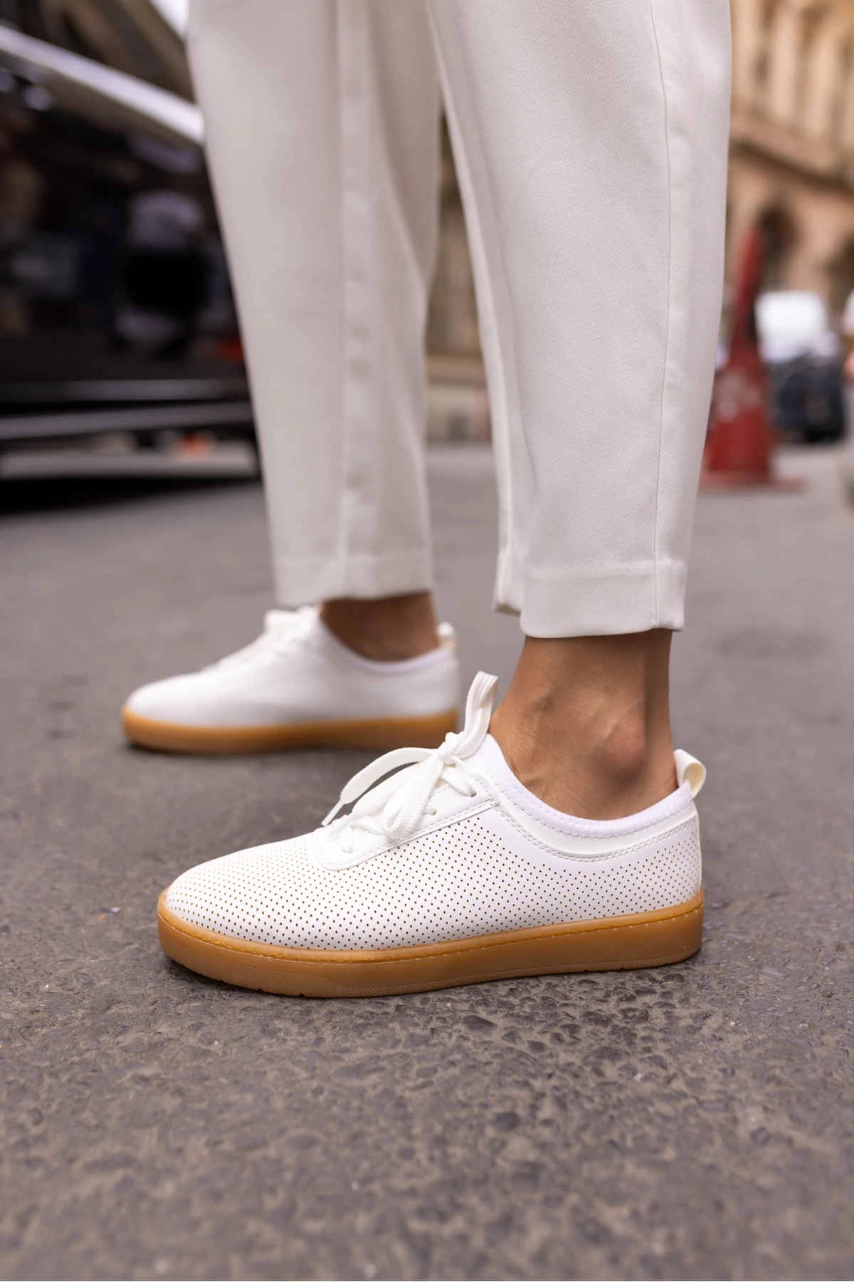 HALLA KADIN BEYAZ ZİMBA DETAY SNEAKER