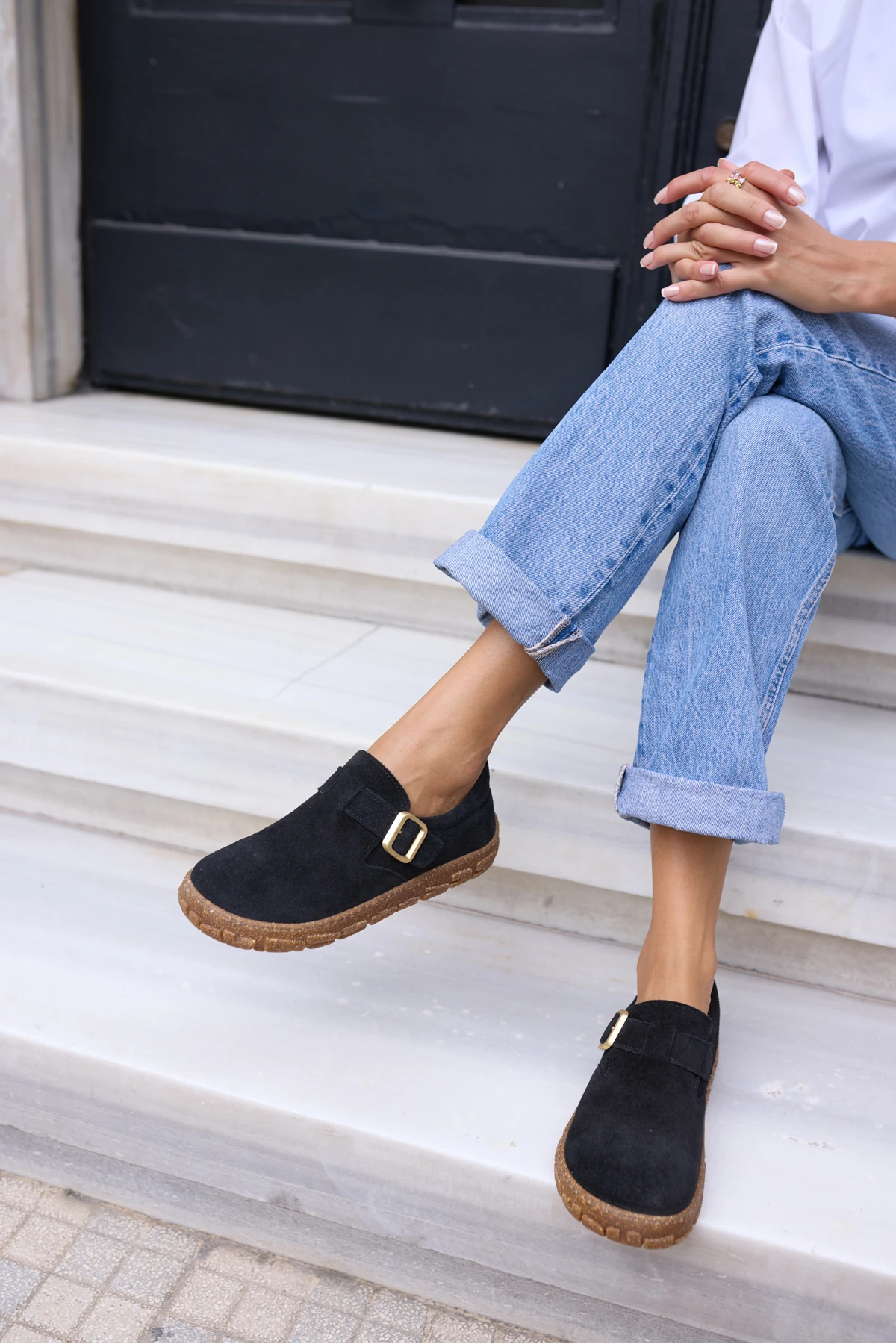 ALESSİ KADİN KAHVE GERCEK SUET LOAFER AYAKKABİ